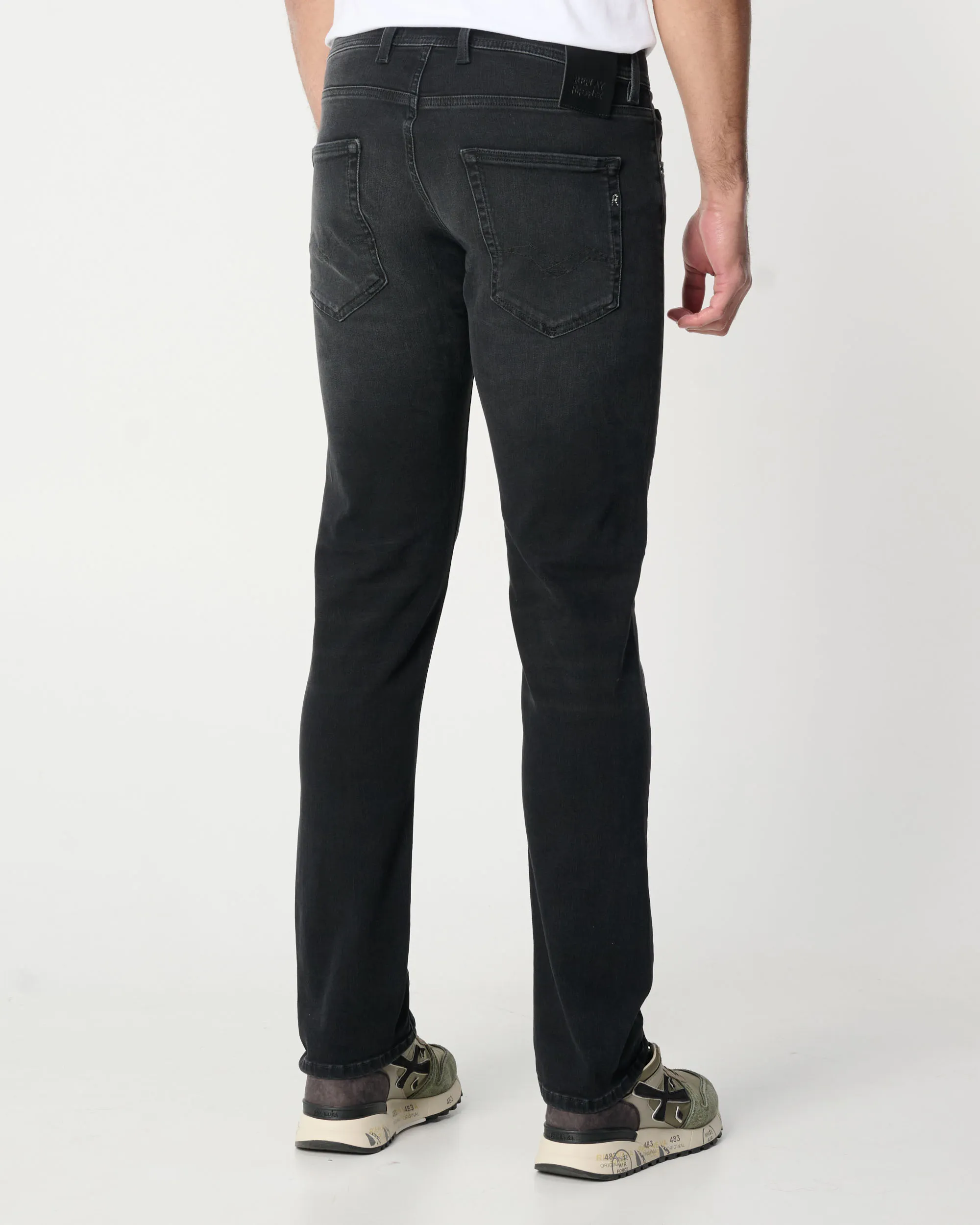 Replay Grover Hyperflex Dust Jeans Zwart 096987-001-28/32