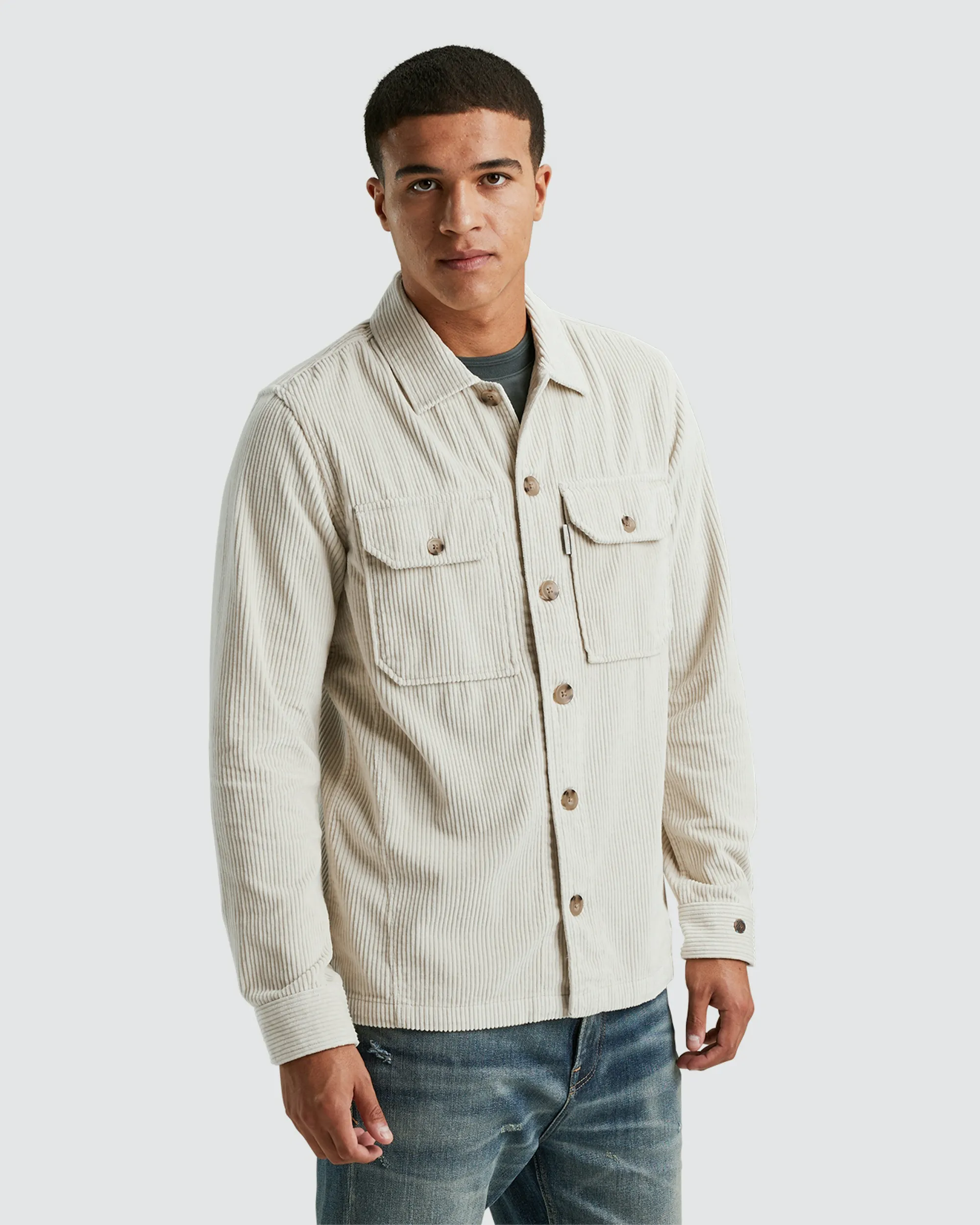 Cast Iron Overshirt Zilver 097229-001-L