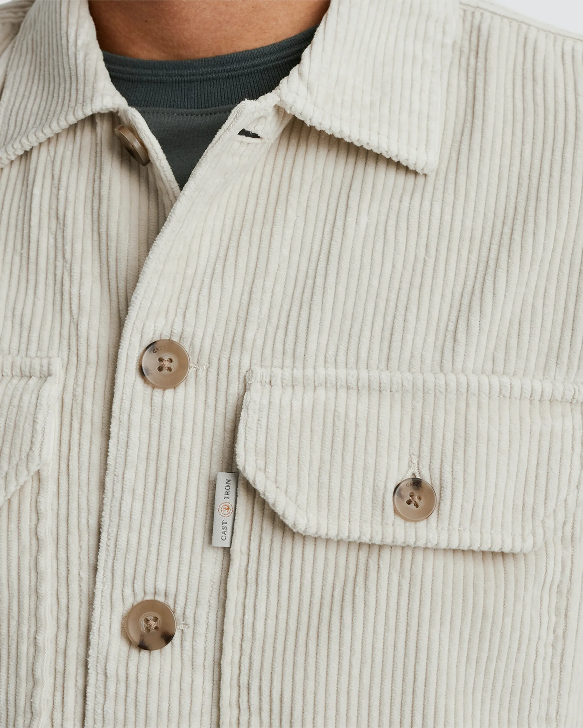 Cast Iron Overshirt Zilver 097229-001-L