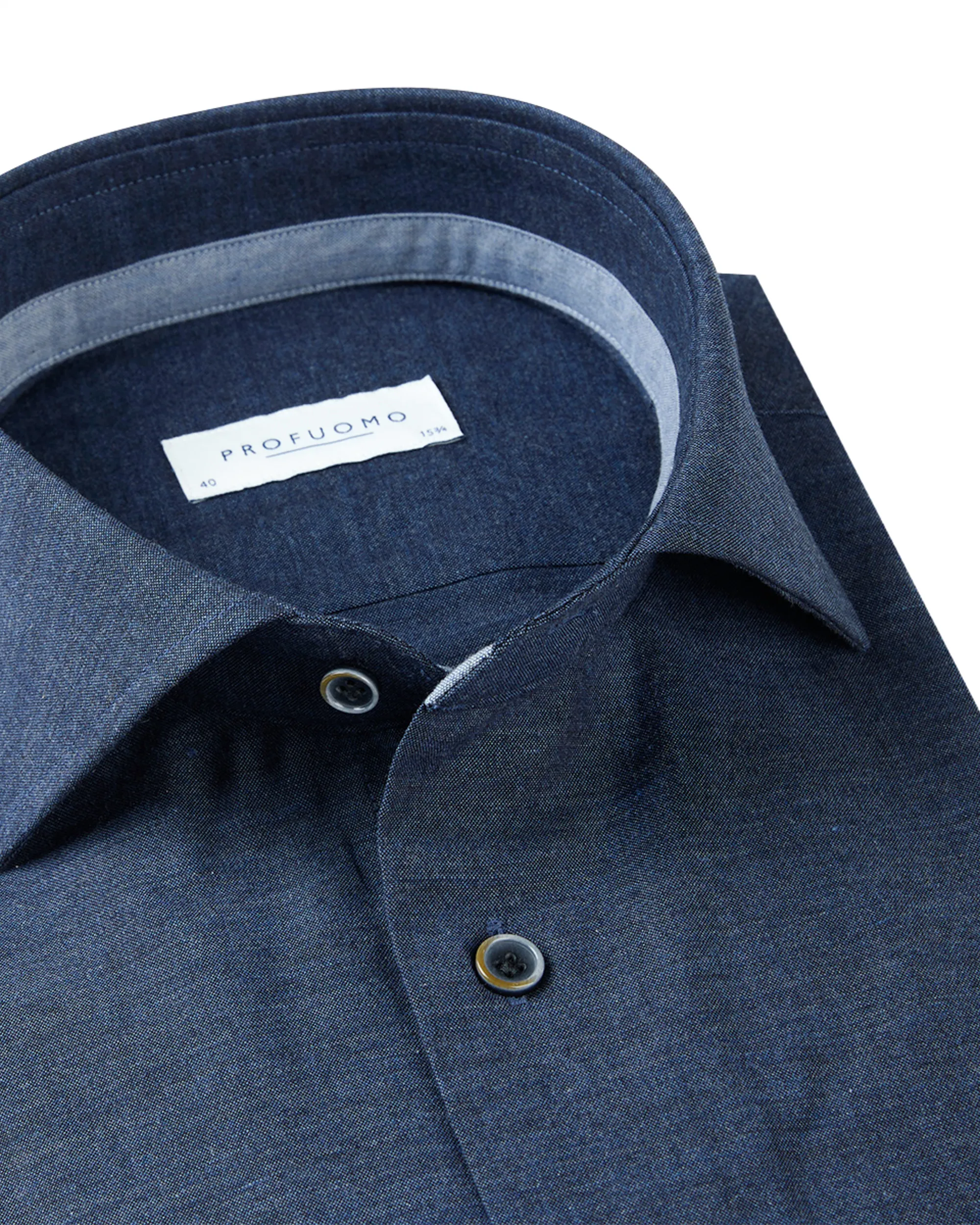 Profuomo Overhemd LM Blauw 097390-001-39