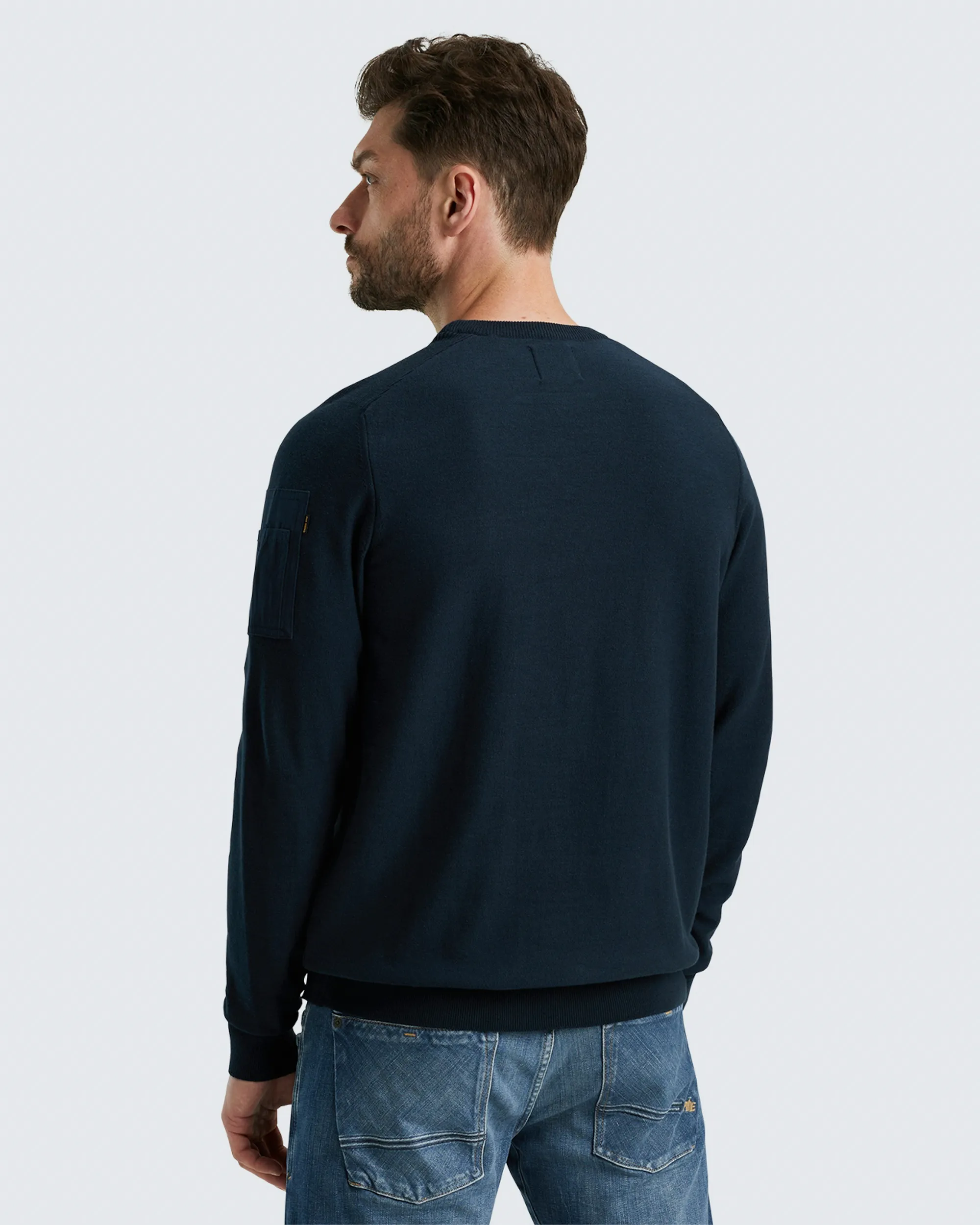 PME Legend Trui ronde hals  Blauw 097648-001-L
