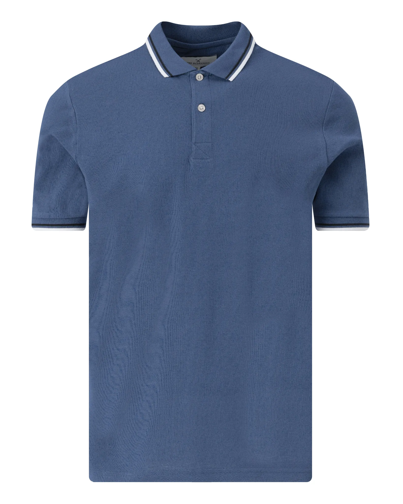 The BLUEPRINT Premium Polo Korte mouw Blue indigo 097671-009-L