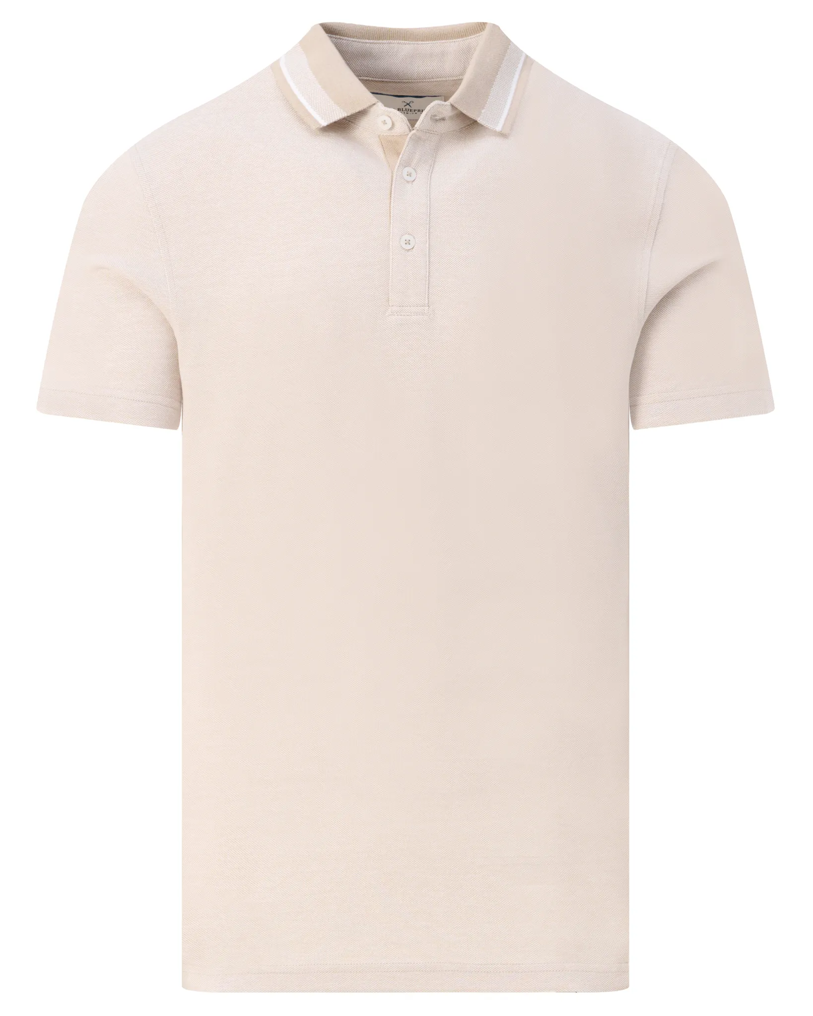 The BLUEPRINT Premium Polo Korte mouw Plaza taupe 097672-006-L