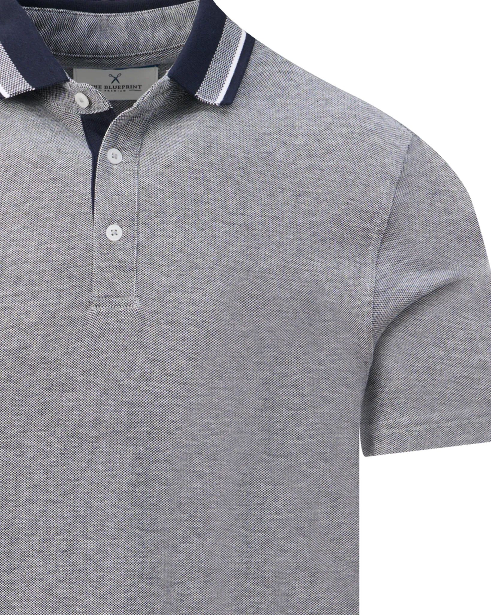 The BLUEPRINT Premium Polo Korte mouw Night Sky 097672-007-L