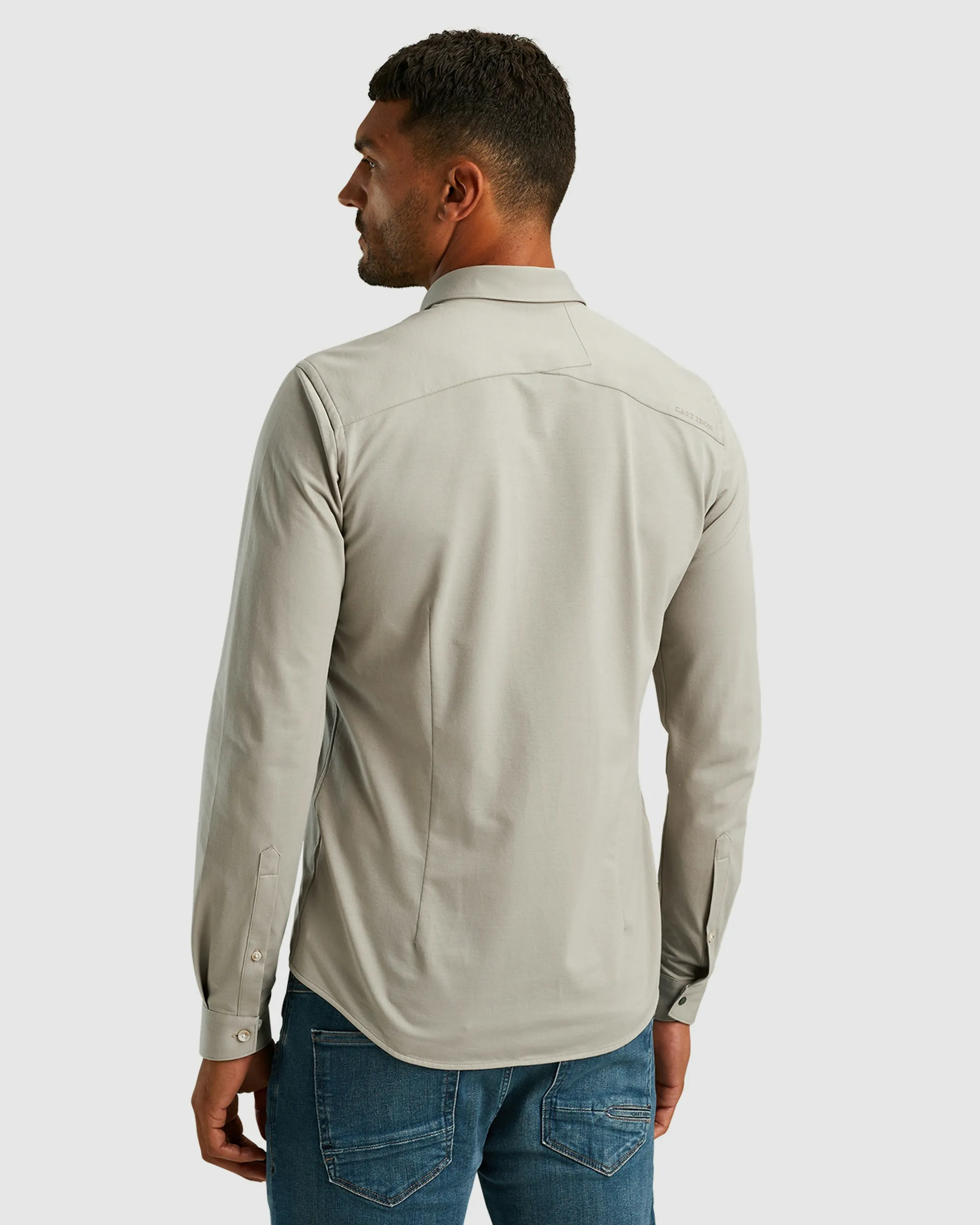 Cast Iron Casual Overhemd LM Khaki 098821-001-L