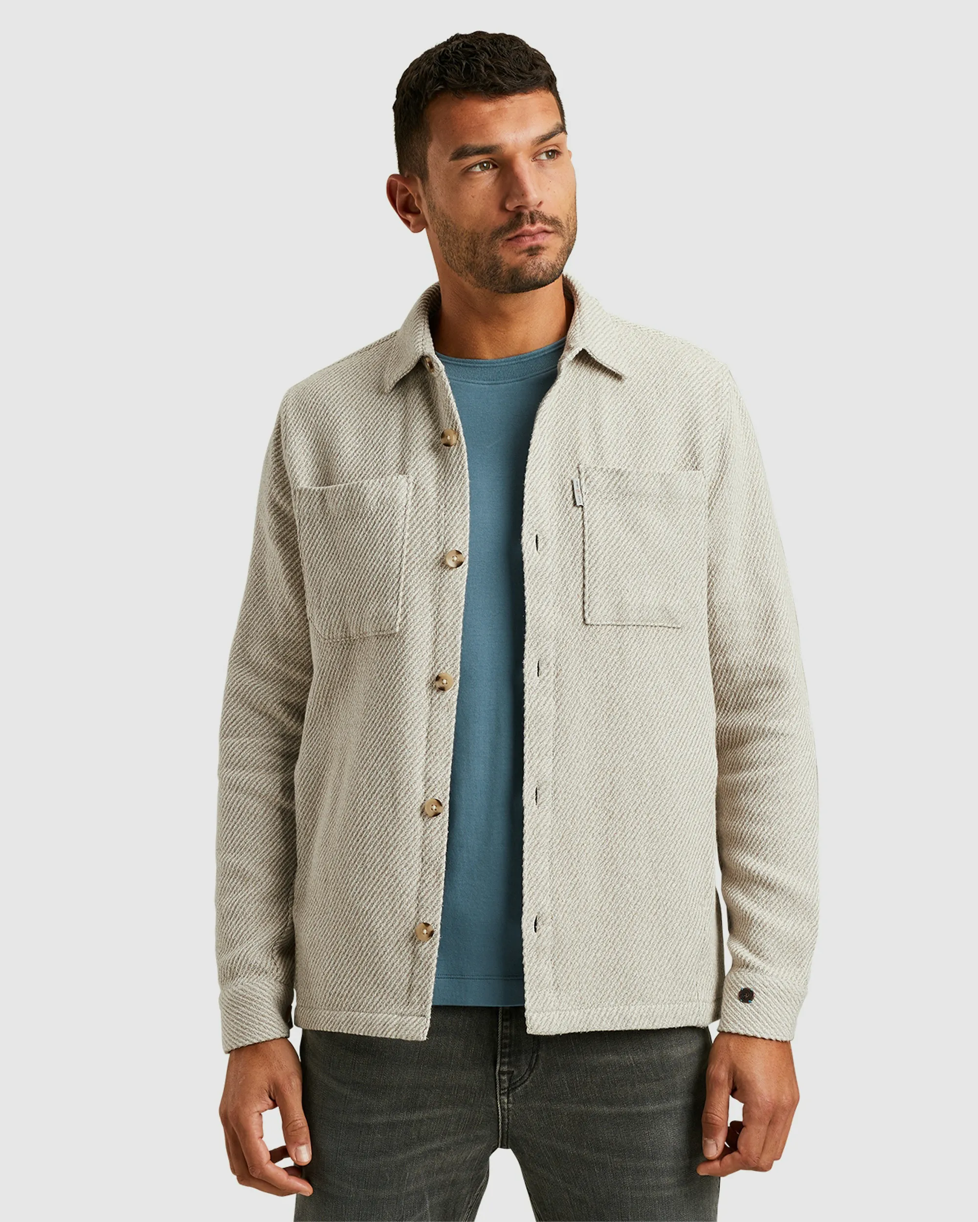 Cast Iron Overshirt Khaki 098824-001-L