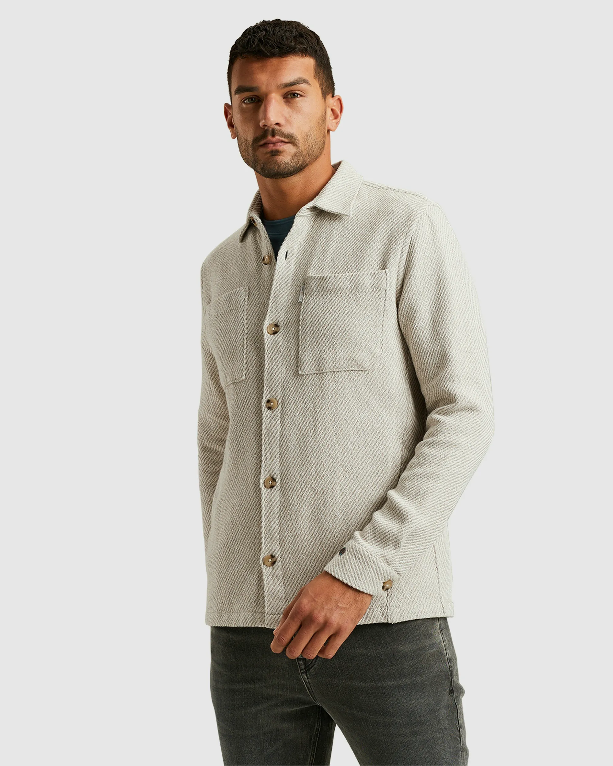 Cast Iron Overshirt Khaki 098824-001-L