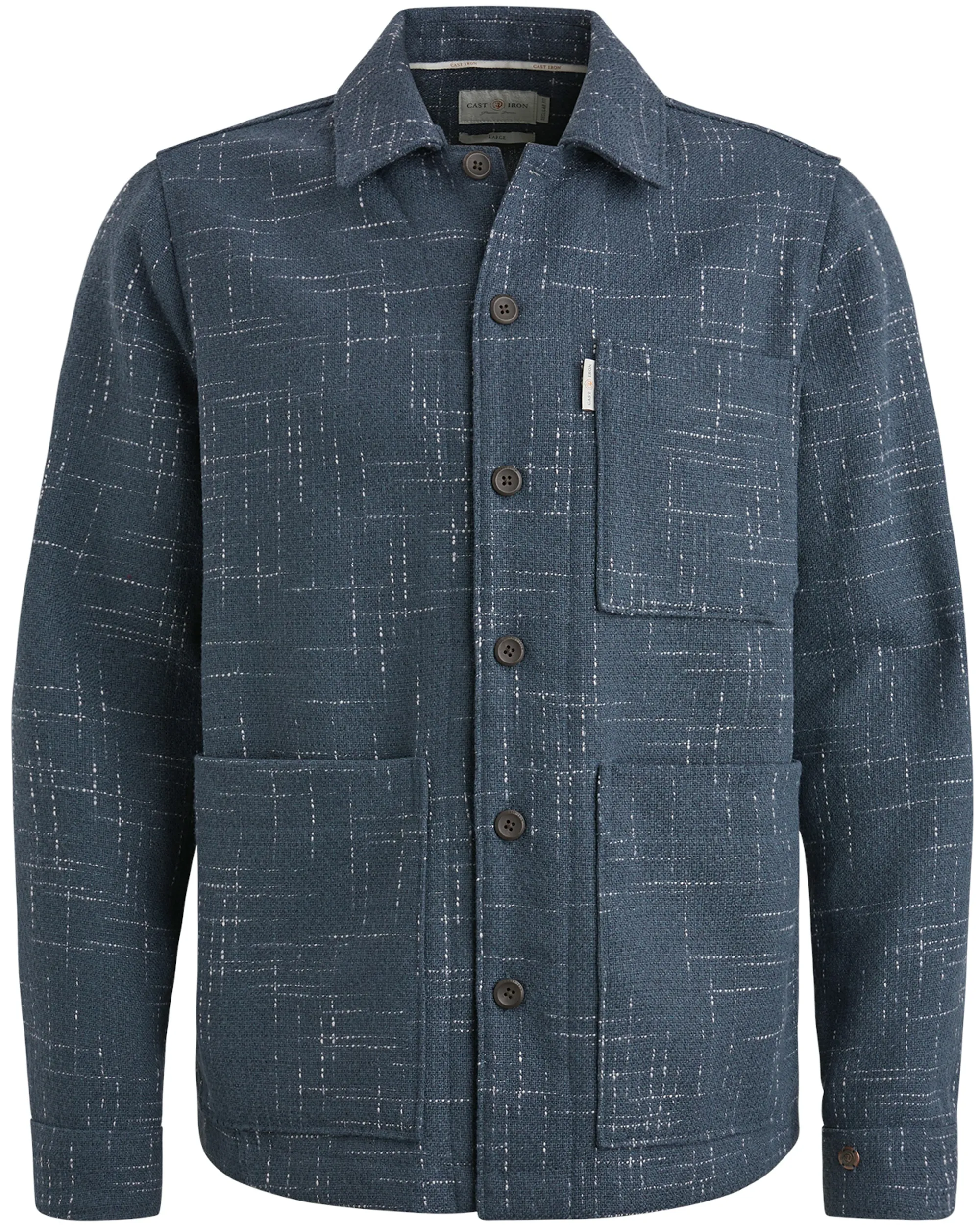 Cast Iron Overshirt Blauw 098825-001-L