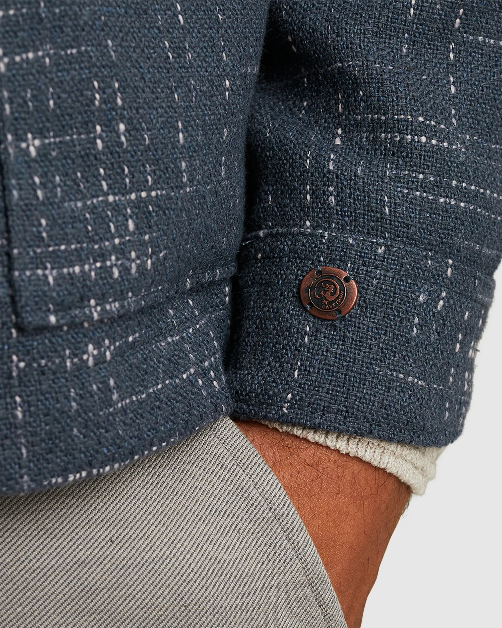 Cast Iron Overshirt Blauw 098825-001-L