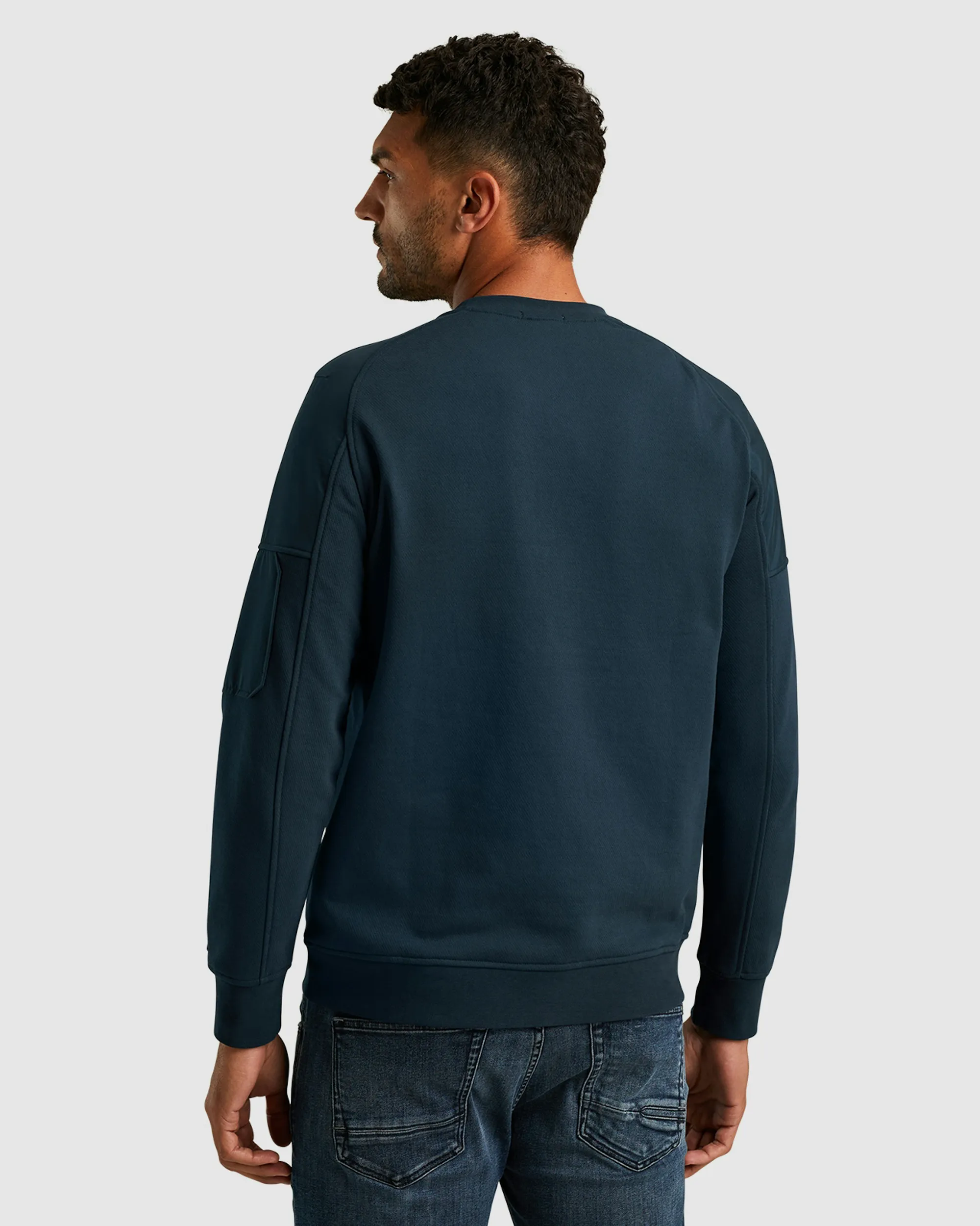 Cast Iron Sweater Blauw 098827-001-L