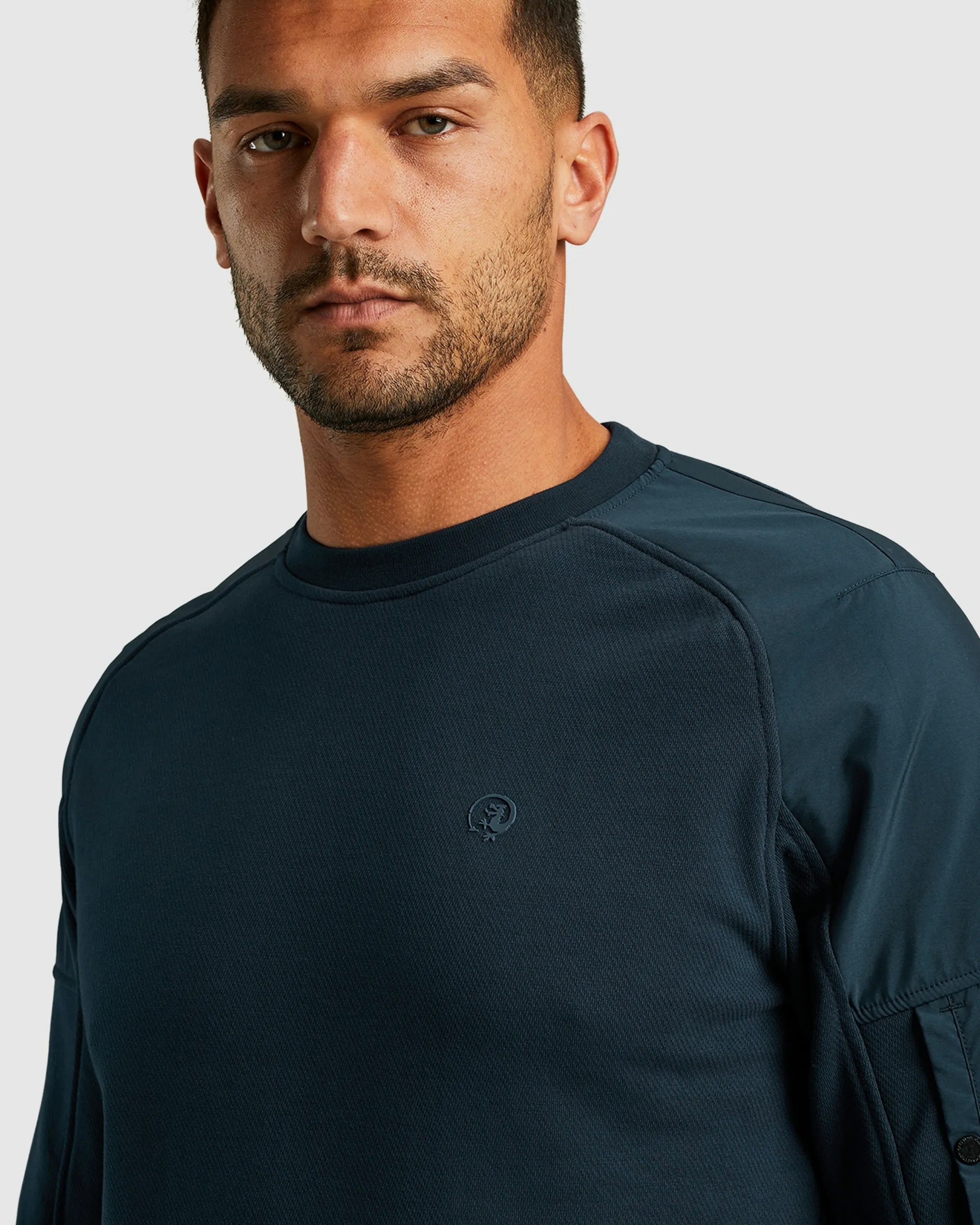 Cast Iron Sweater Blauw 098827-001-L