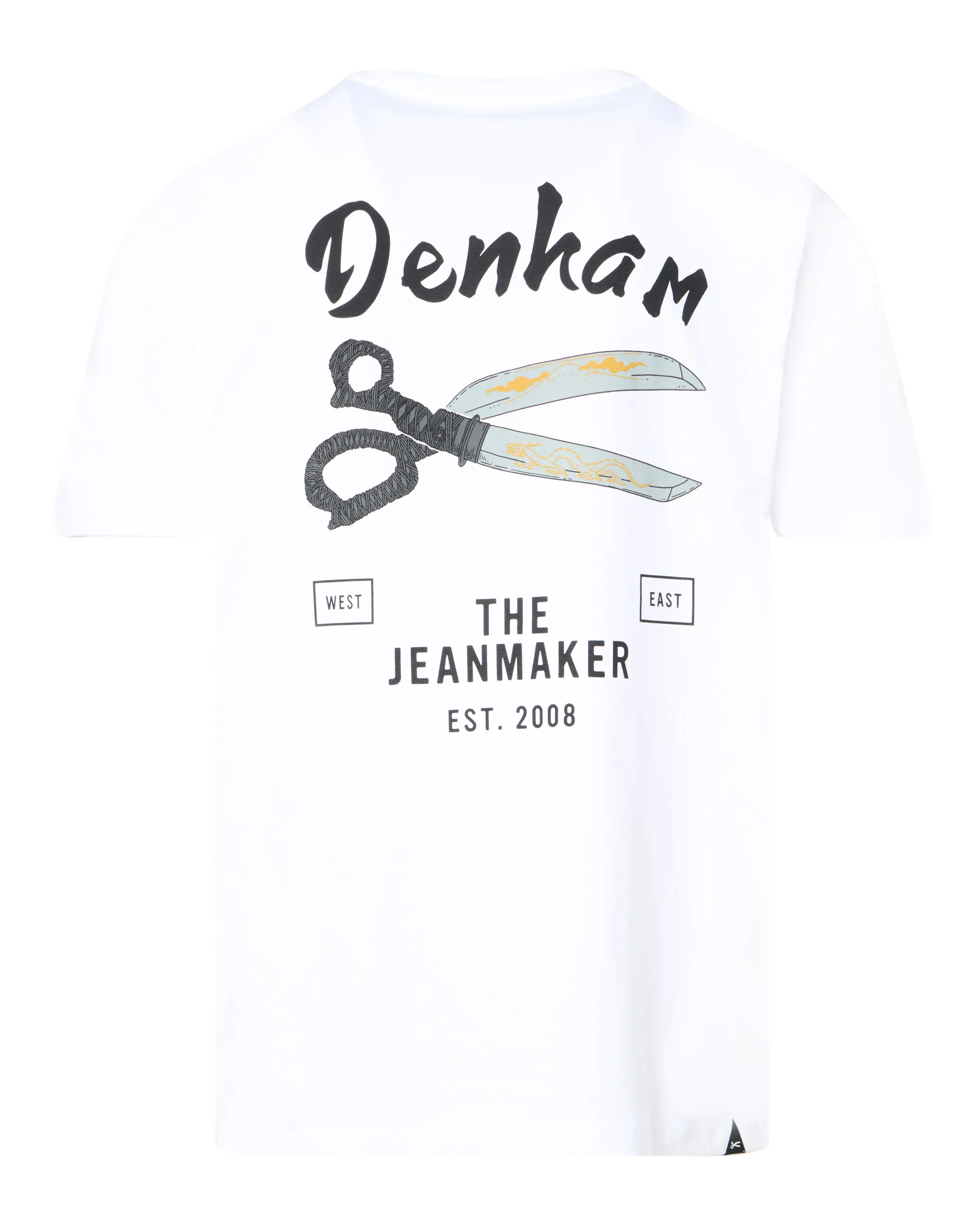 DENHAM Sabre T-shirt KM Wit 098947-001-L