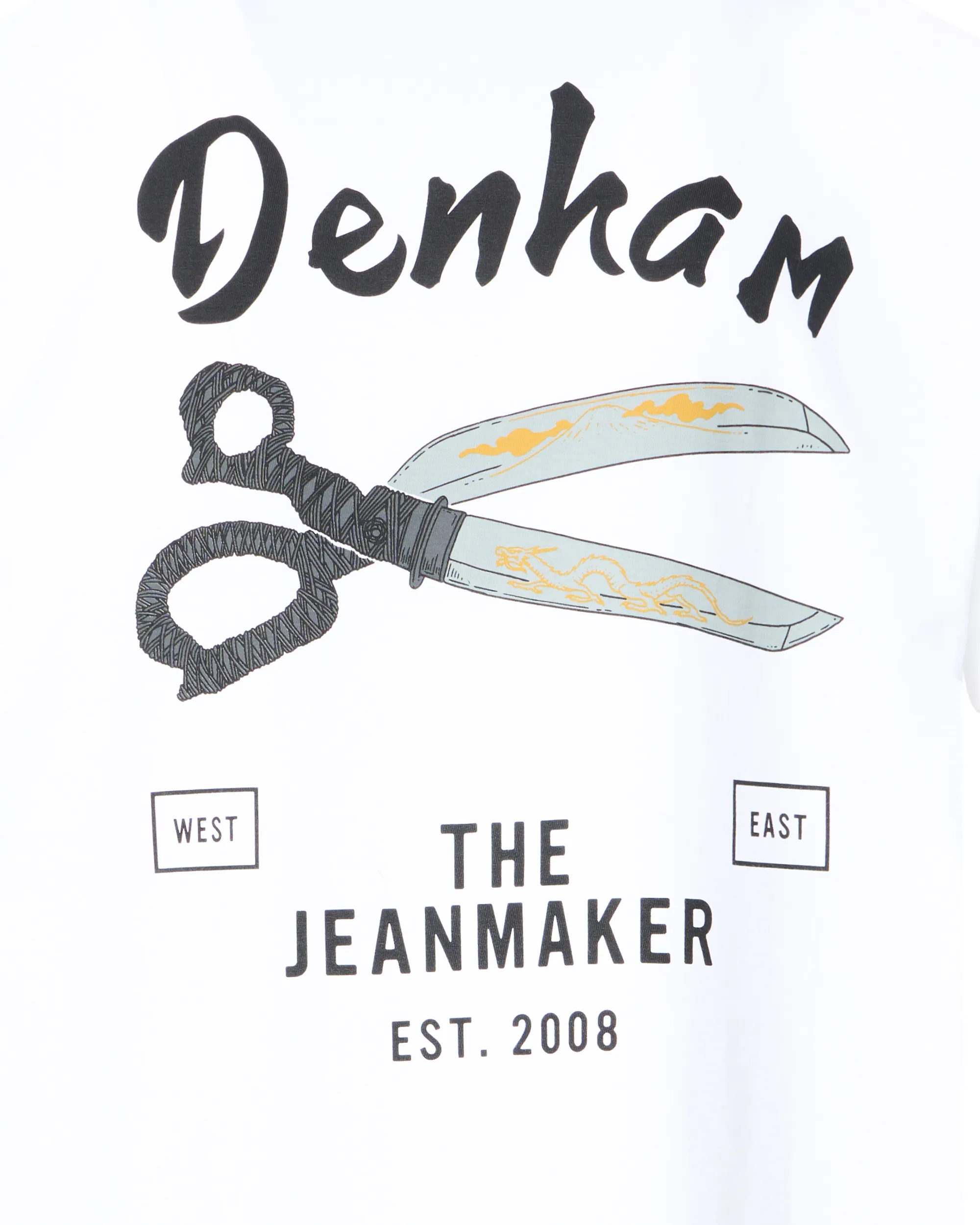 DENHAM Sabre T-shirt KM Wit 098947-001-L