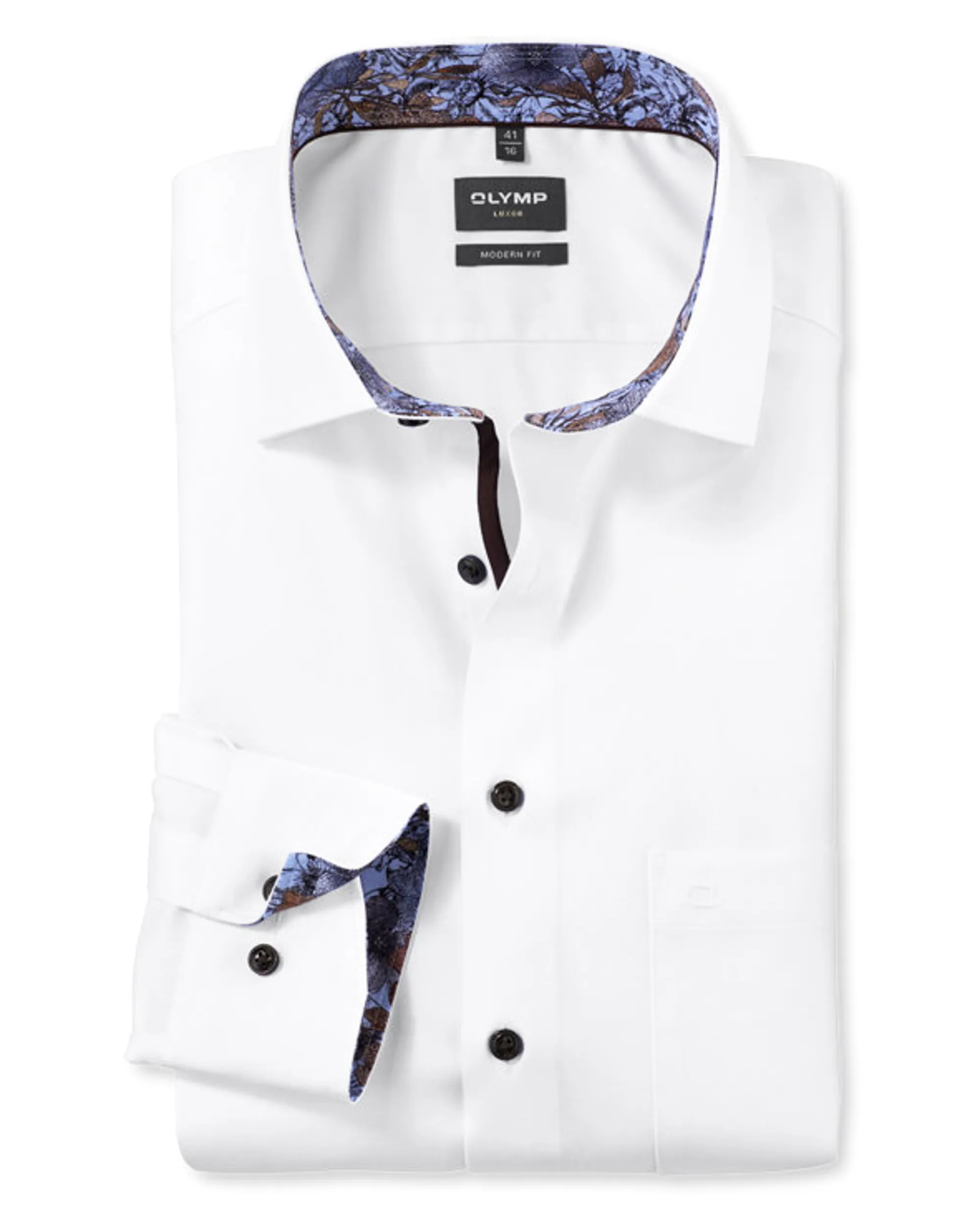 OLYMP Overhemd LM Wit 098998-001-40