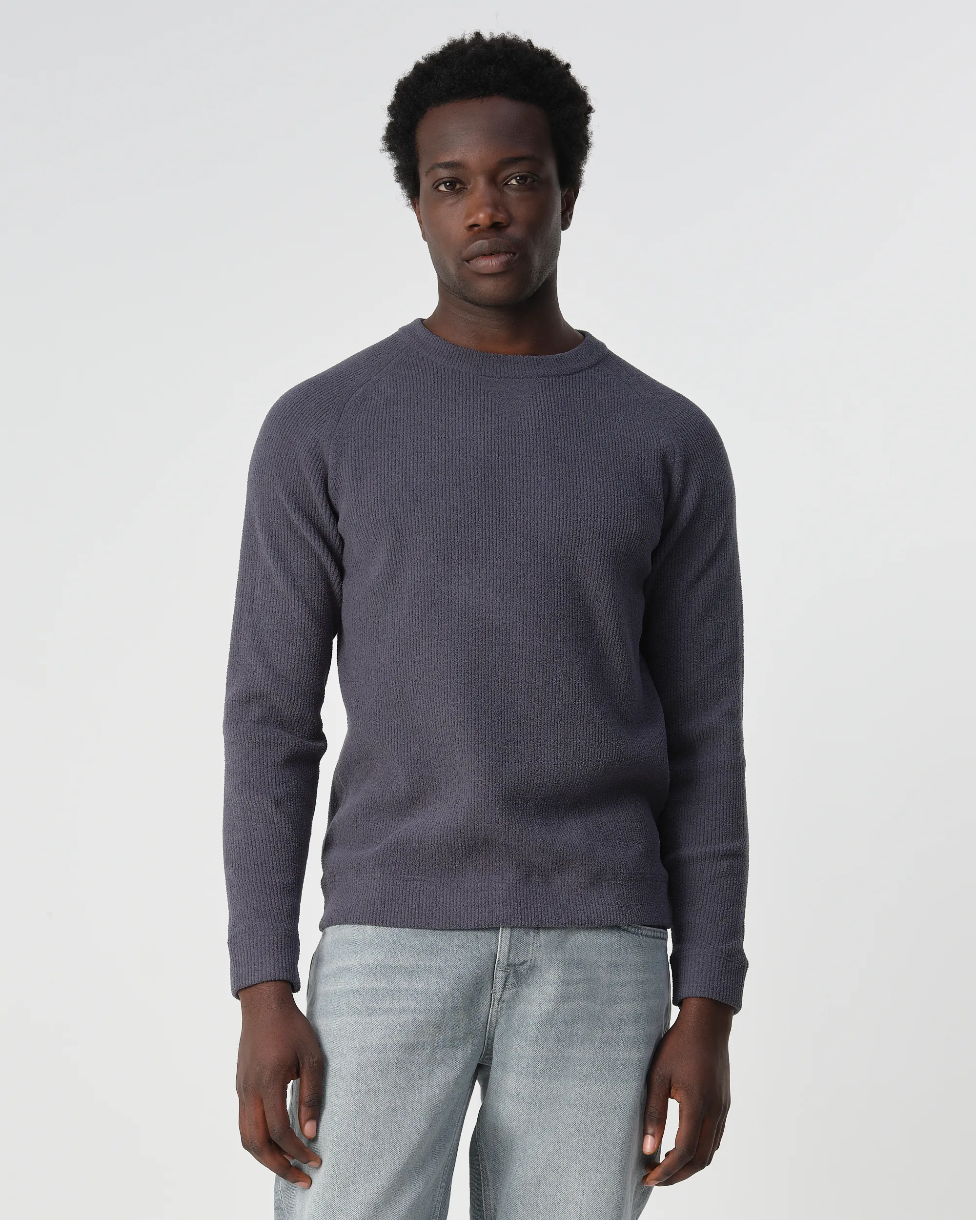 J.C. RAGS Ramil Trui ronde hals Ombre Blue 099129-002-L