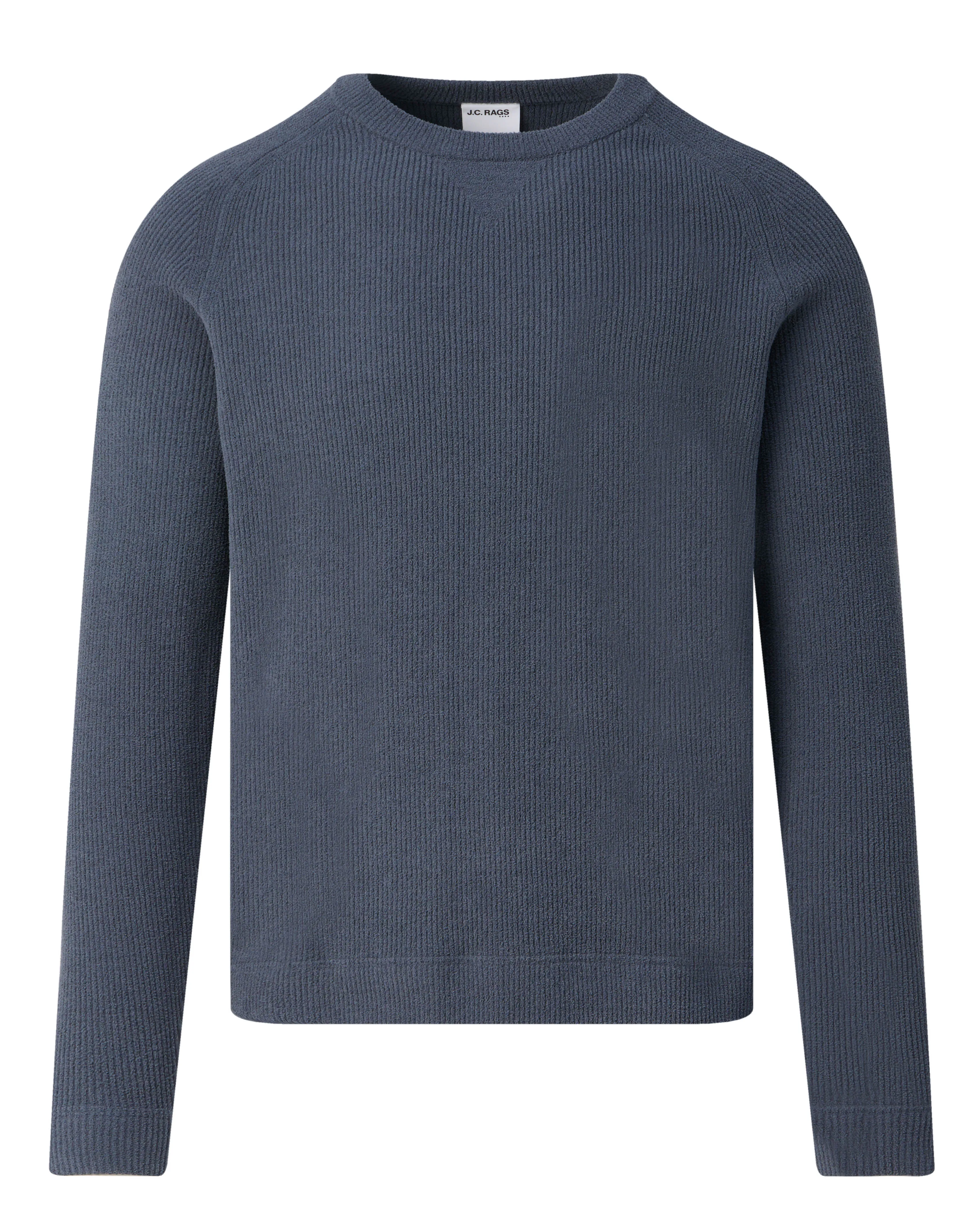 J.C. RAGS Ramil Trui ronde hals Ombre Blue 099129-002-L