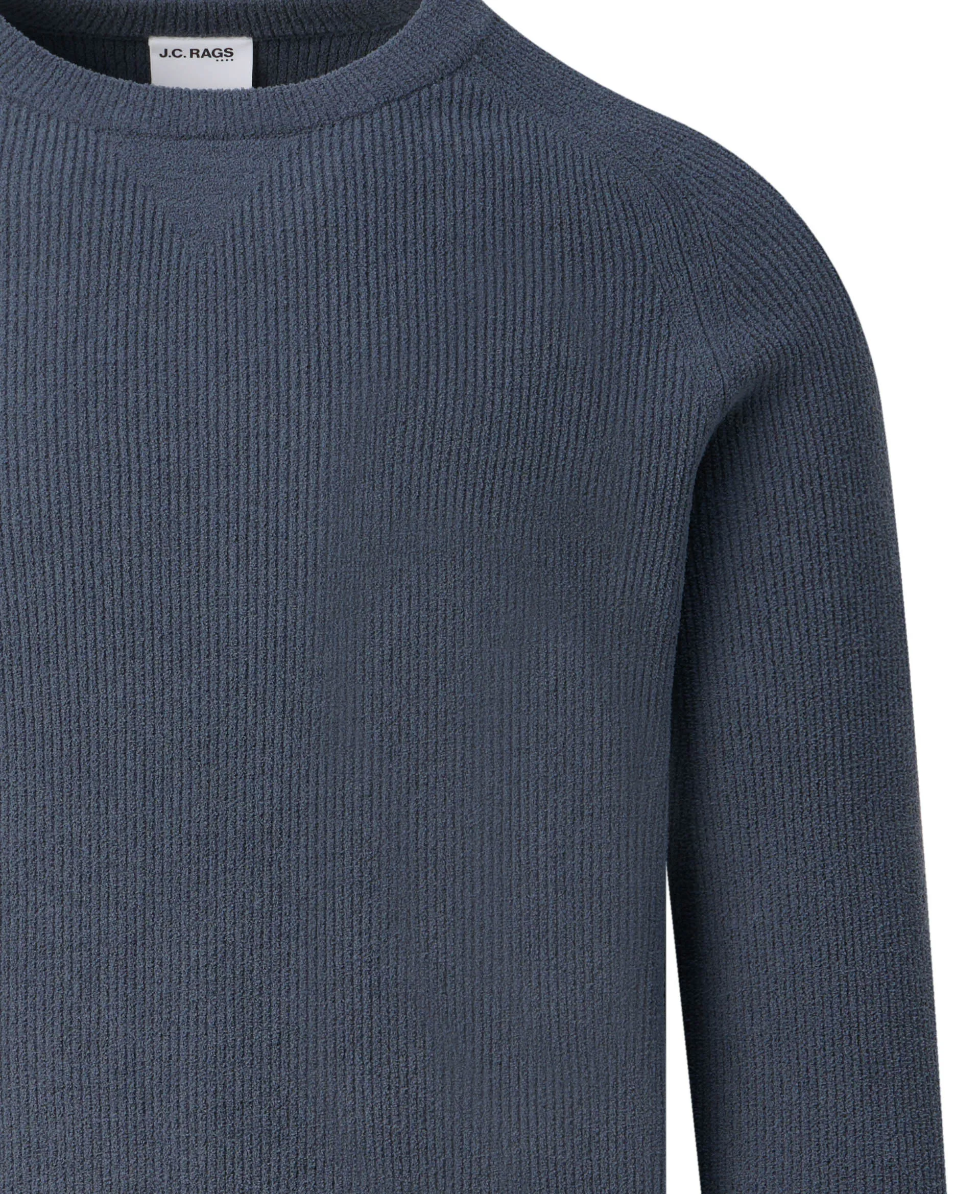 J.C. RAGS Ramil Trui ronde hals Ombre Blue 099129-002-L