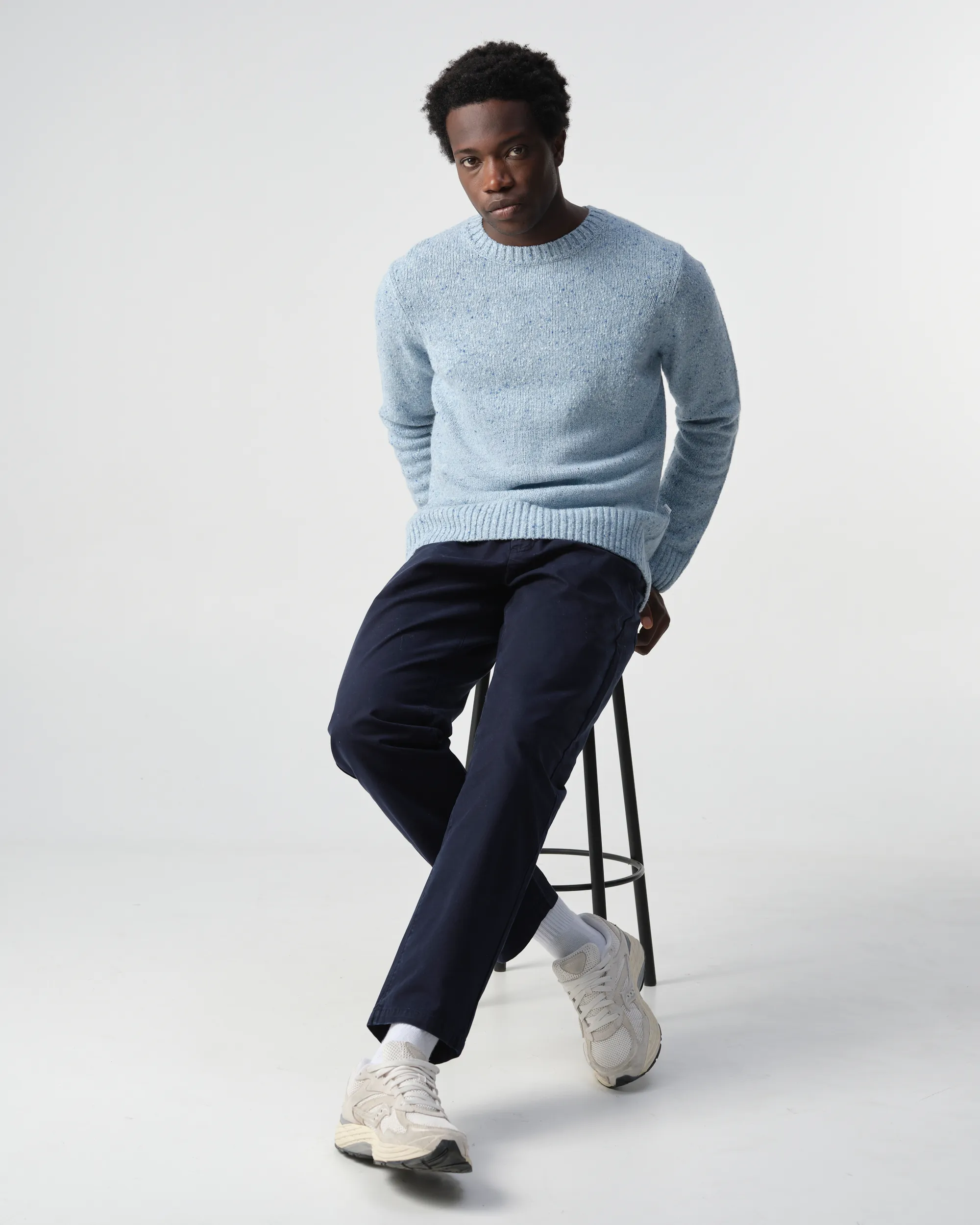 J.C. RAGS Trui O-hals Allure Blue 099131-001-L