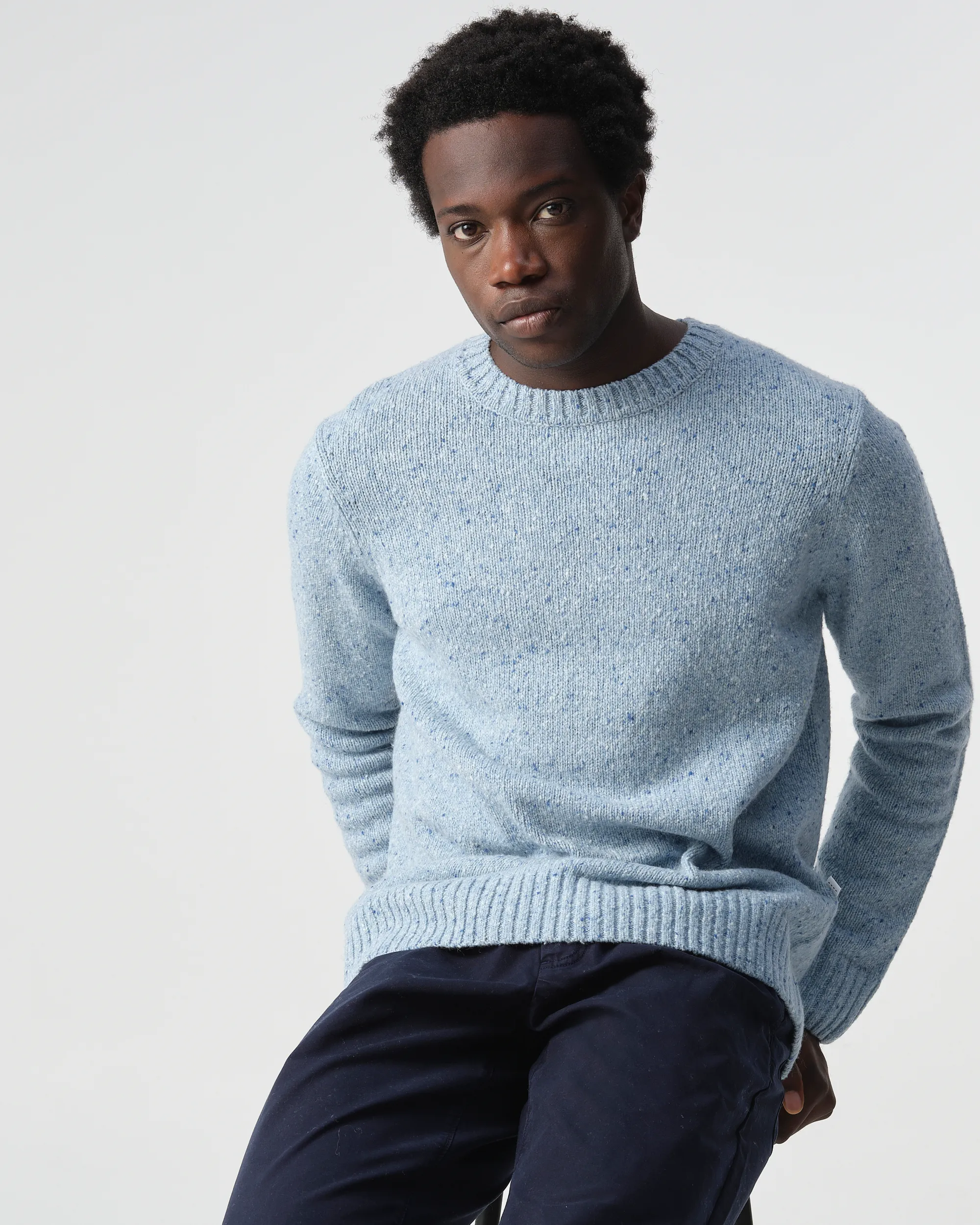 J.C. RAGS Trui O-hals Allure Blue 099131-001-L