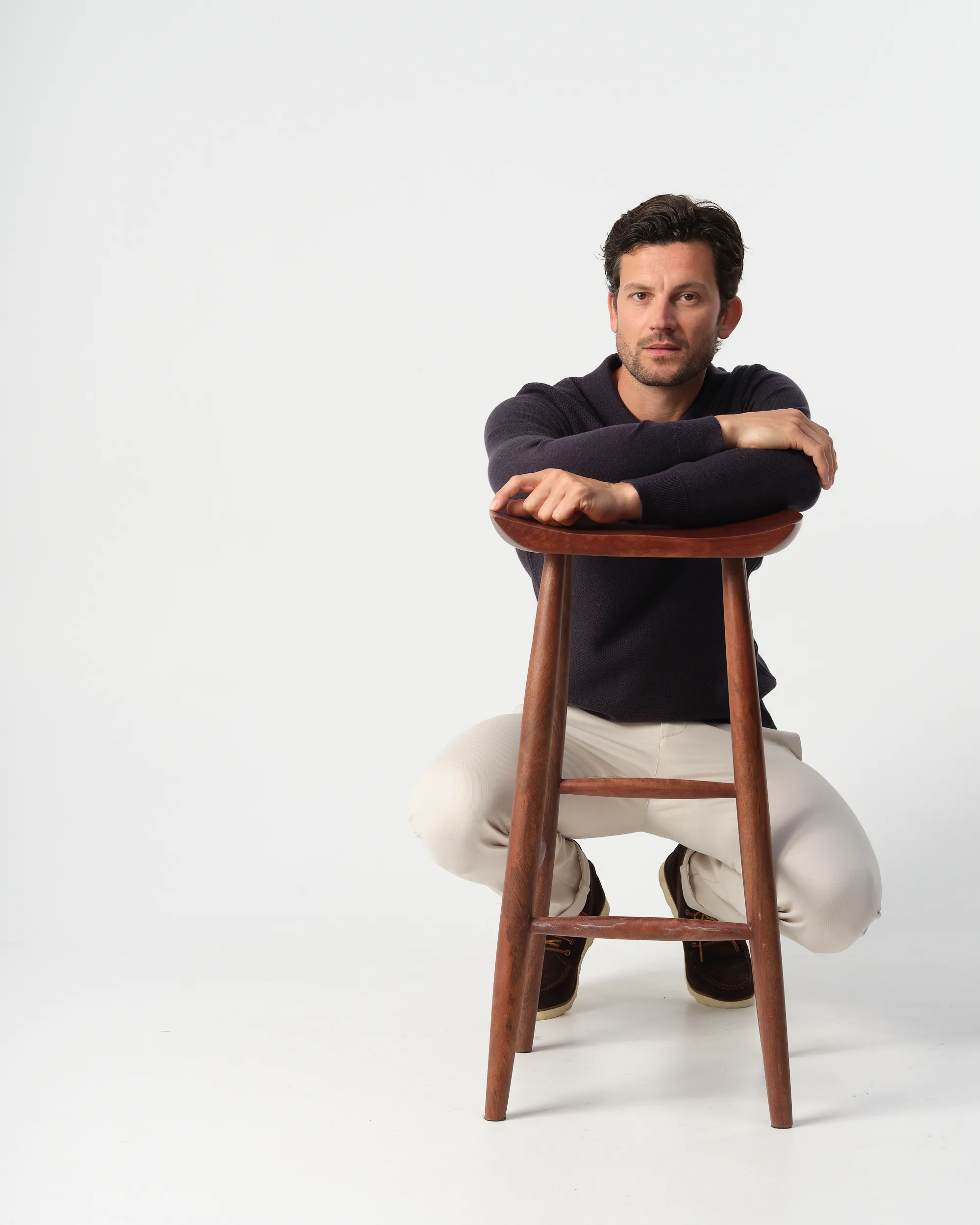 Campbell Polo Lange mouw Night Sky melange 099135-001-L