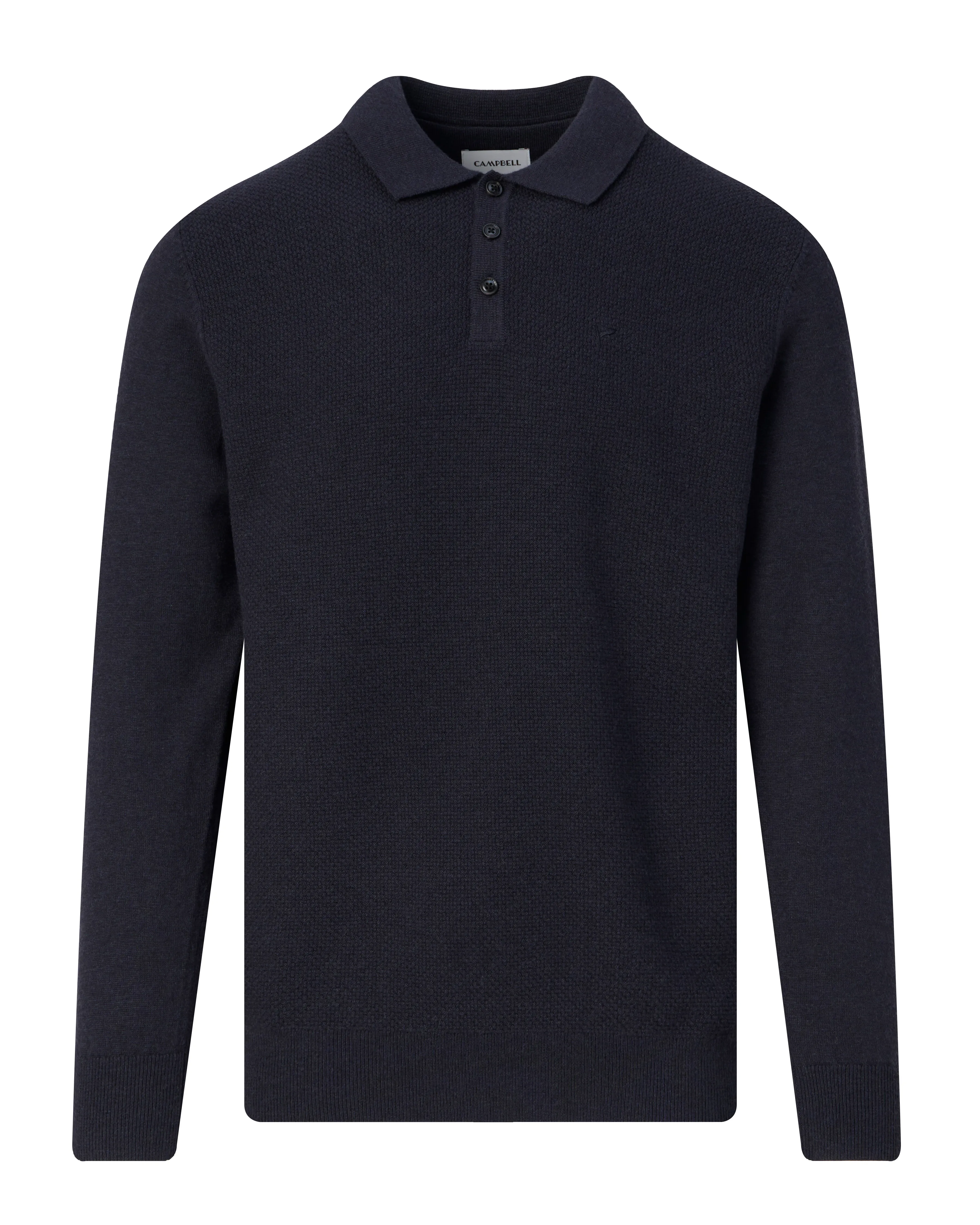 Campbell Polo Lange mouw Night Sky melange 099135-001-L