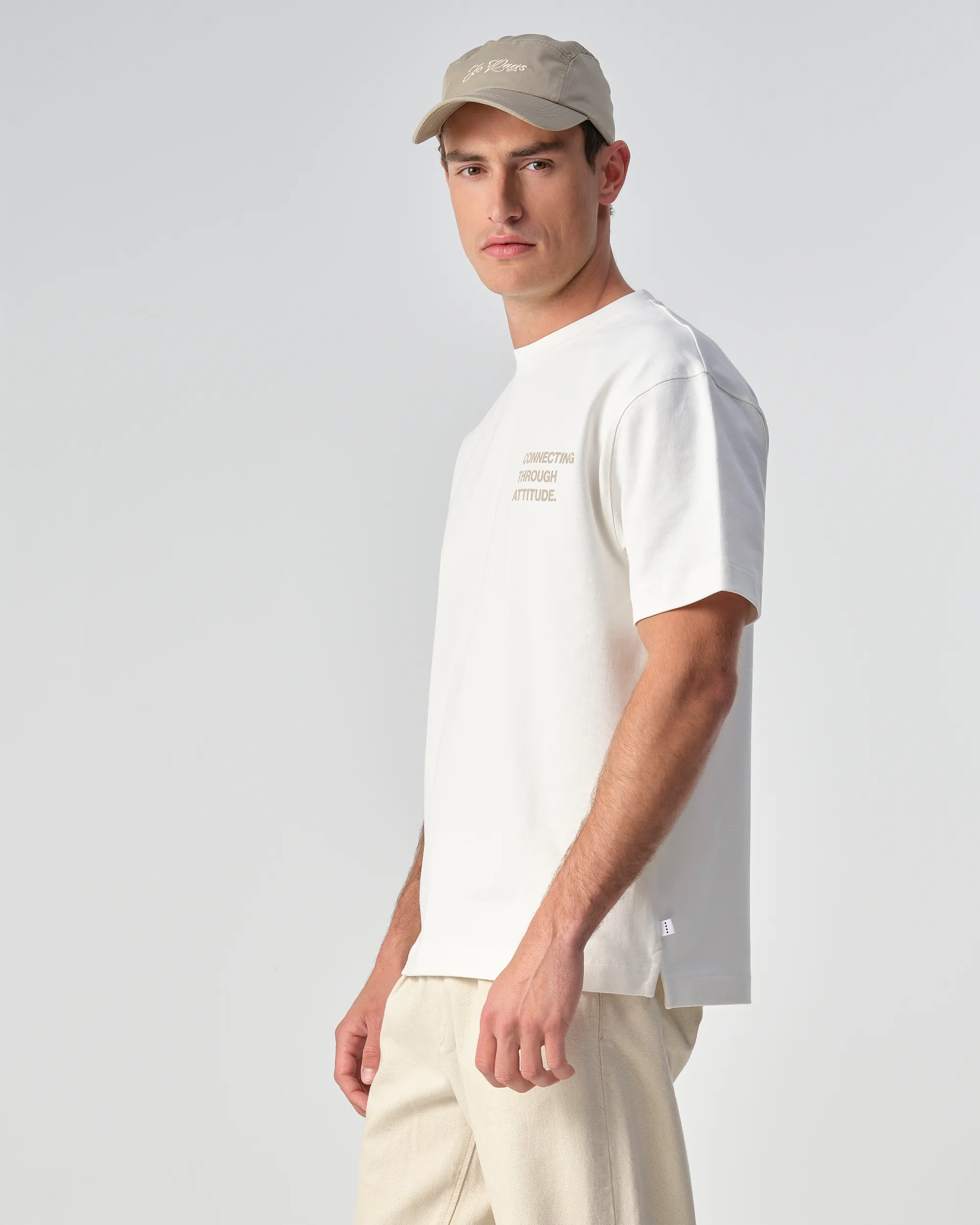 J.C. RAGS Arvin T-shirt KM  Coconut milk 099150-001-L