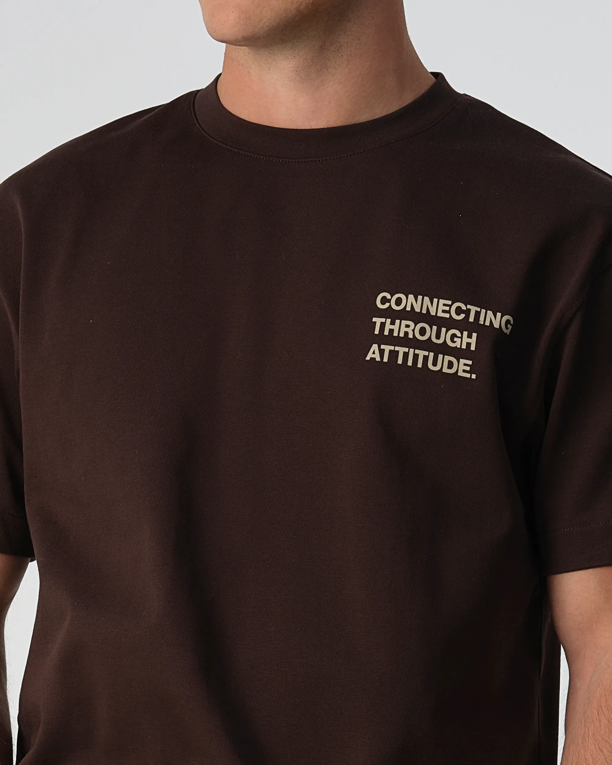 J.C. RAGS Arvin T-shirt KM  Mole dark brown 099150-003-L
