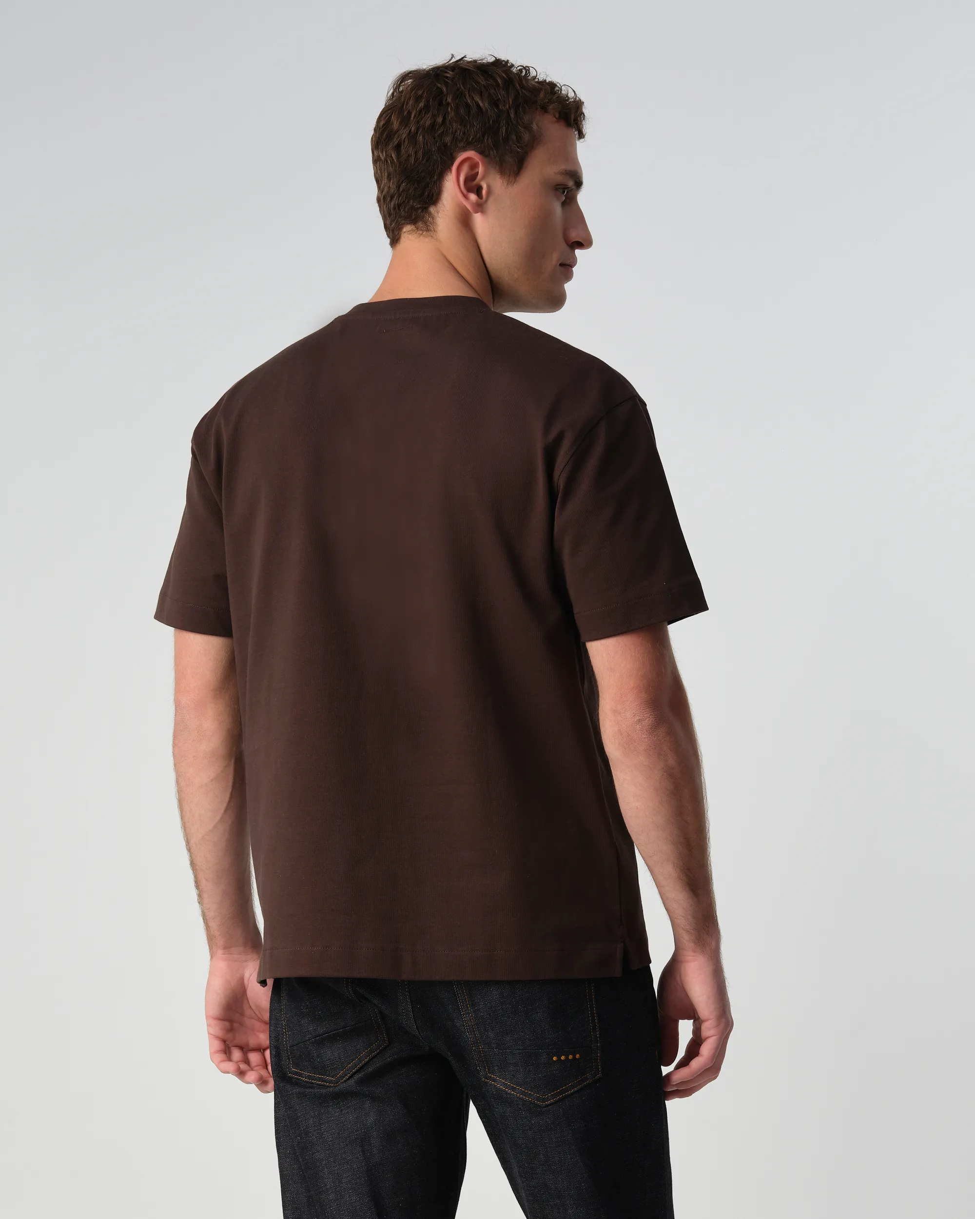 J.C. RAGS Arvin T-shirt KM  Mole dark brown 099150-003-L