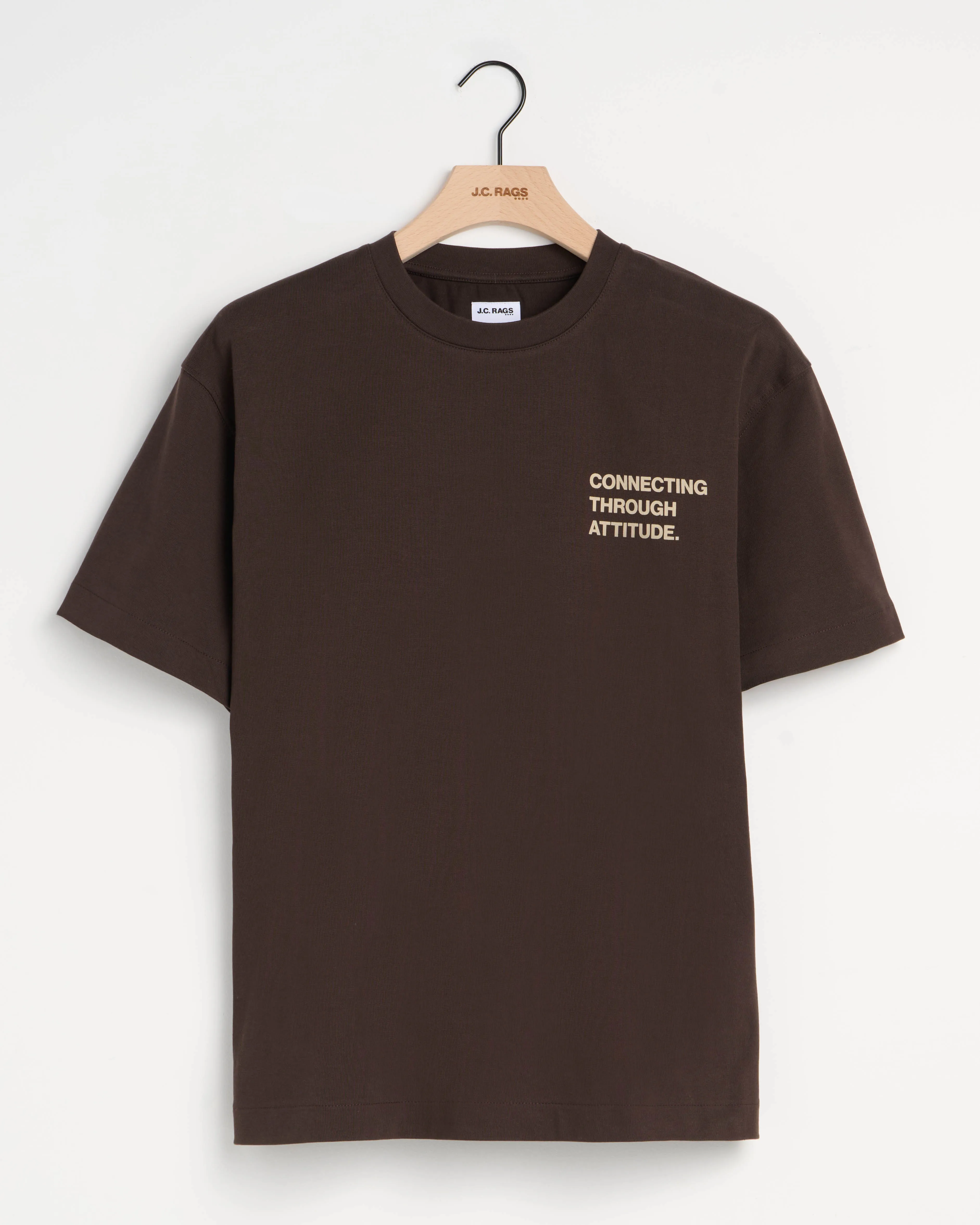 J.C. RAGS Arvin T-shirt KM  Mole dark brown 099150-003-L