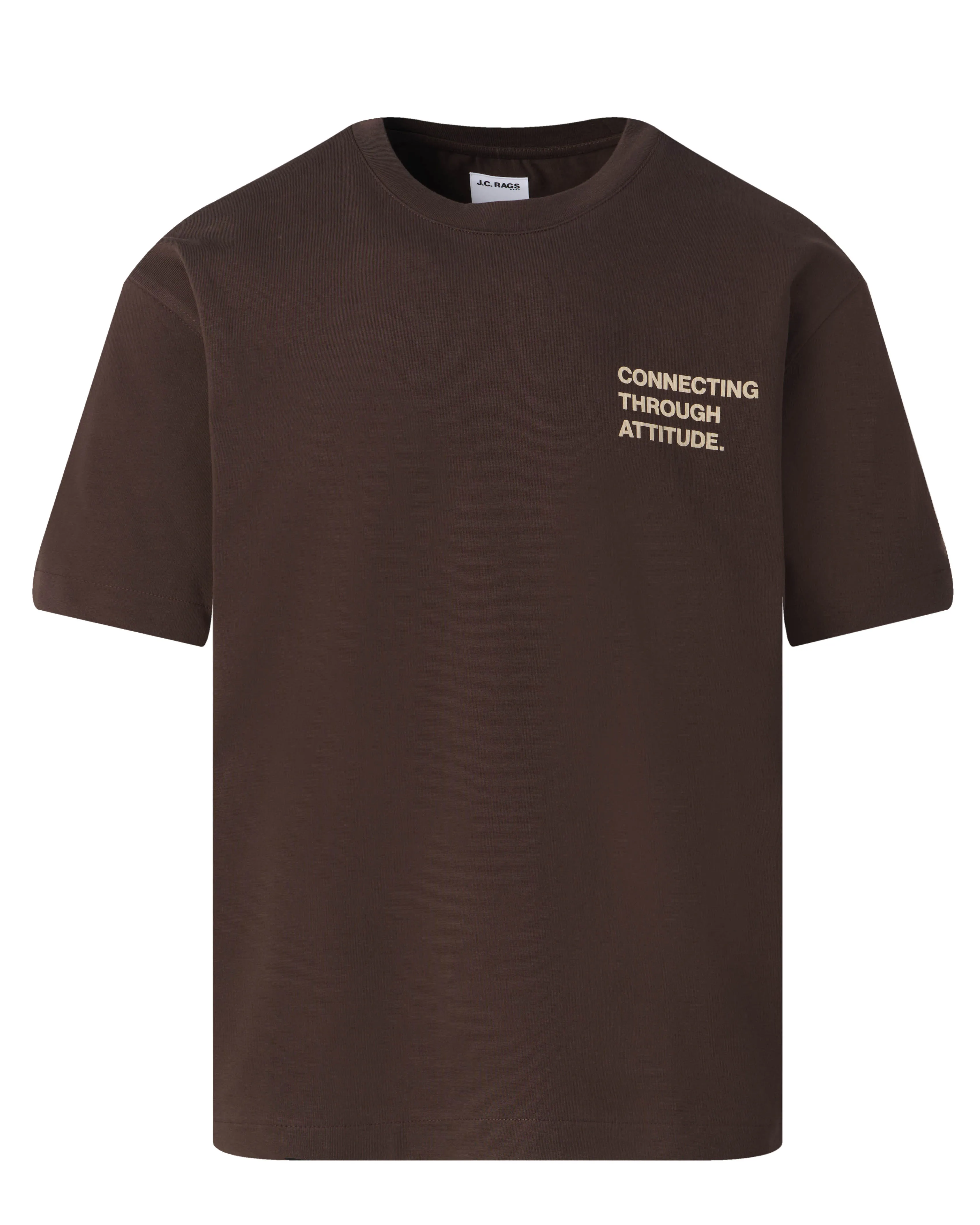 J.C. RAGS Arvin T-shirt KM  Mole dark brown 099150-003-L