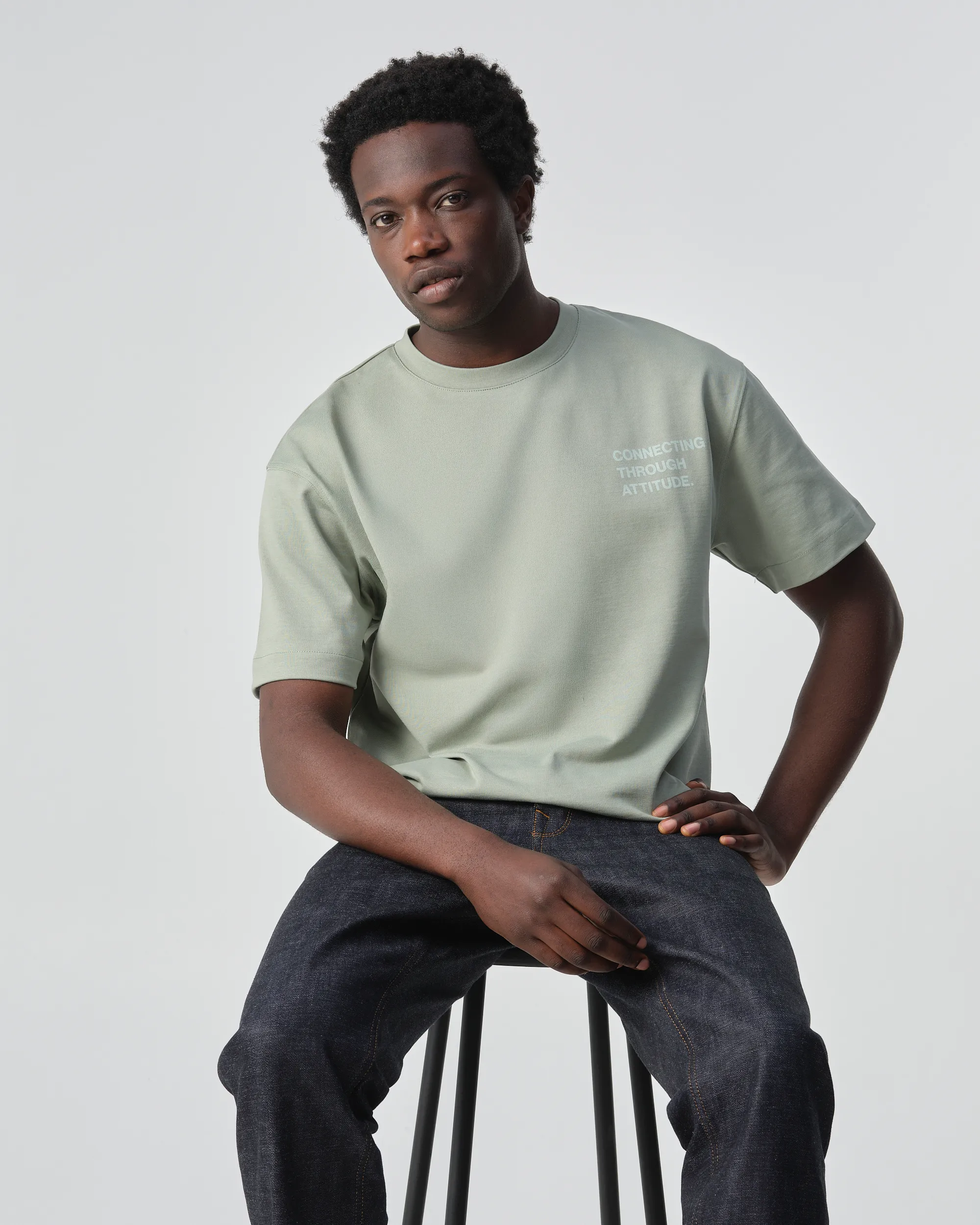 J.C. RAGS Arvin T-shirt KM  Iceberg Green 099150-004-L