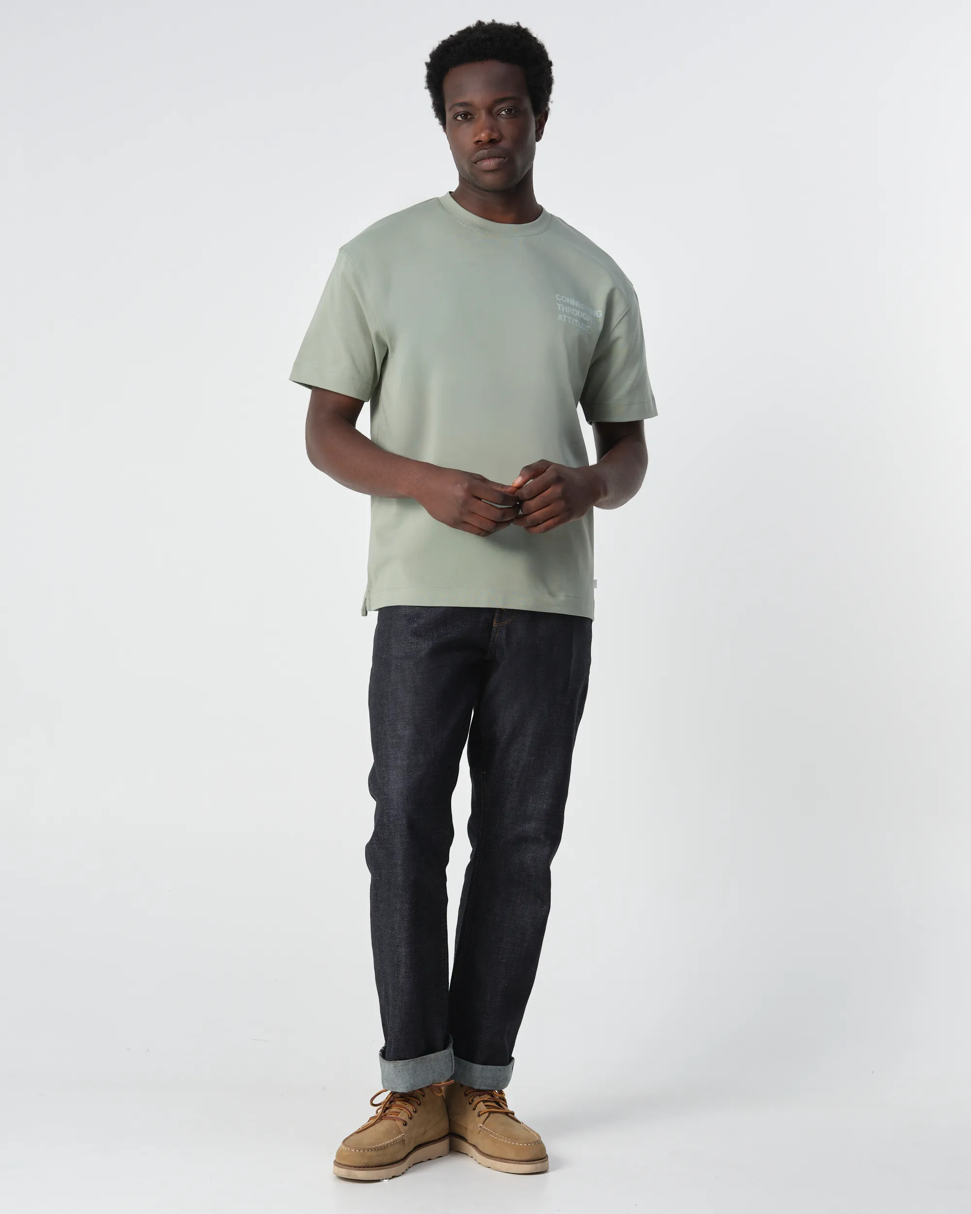 J.C. RAGS Arvin T-shirt KM  Iceberg Green 099150-004-L