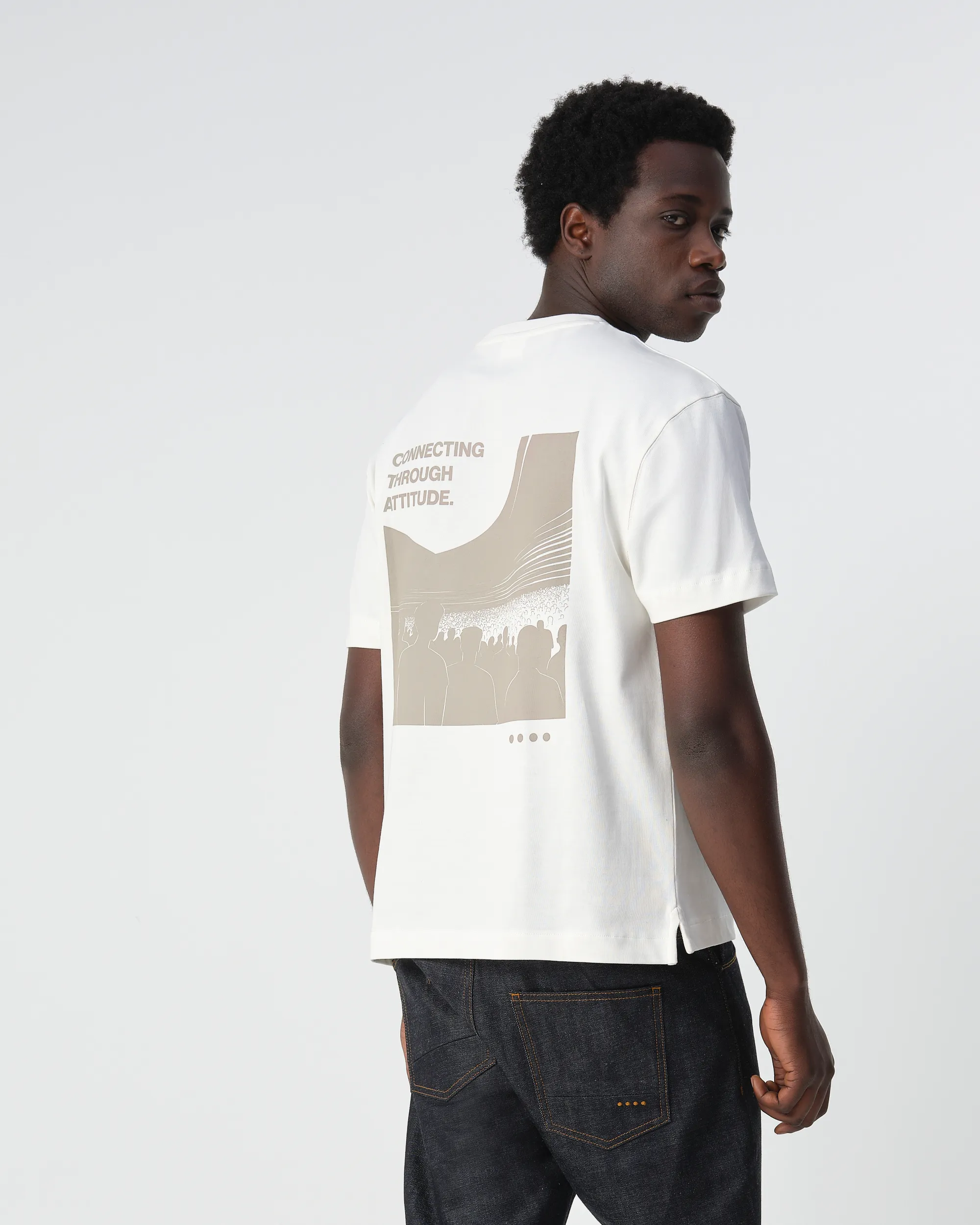 J.C. RAGS Bean T-shirt KM  Coconut milk 099152-001-L