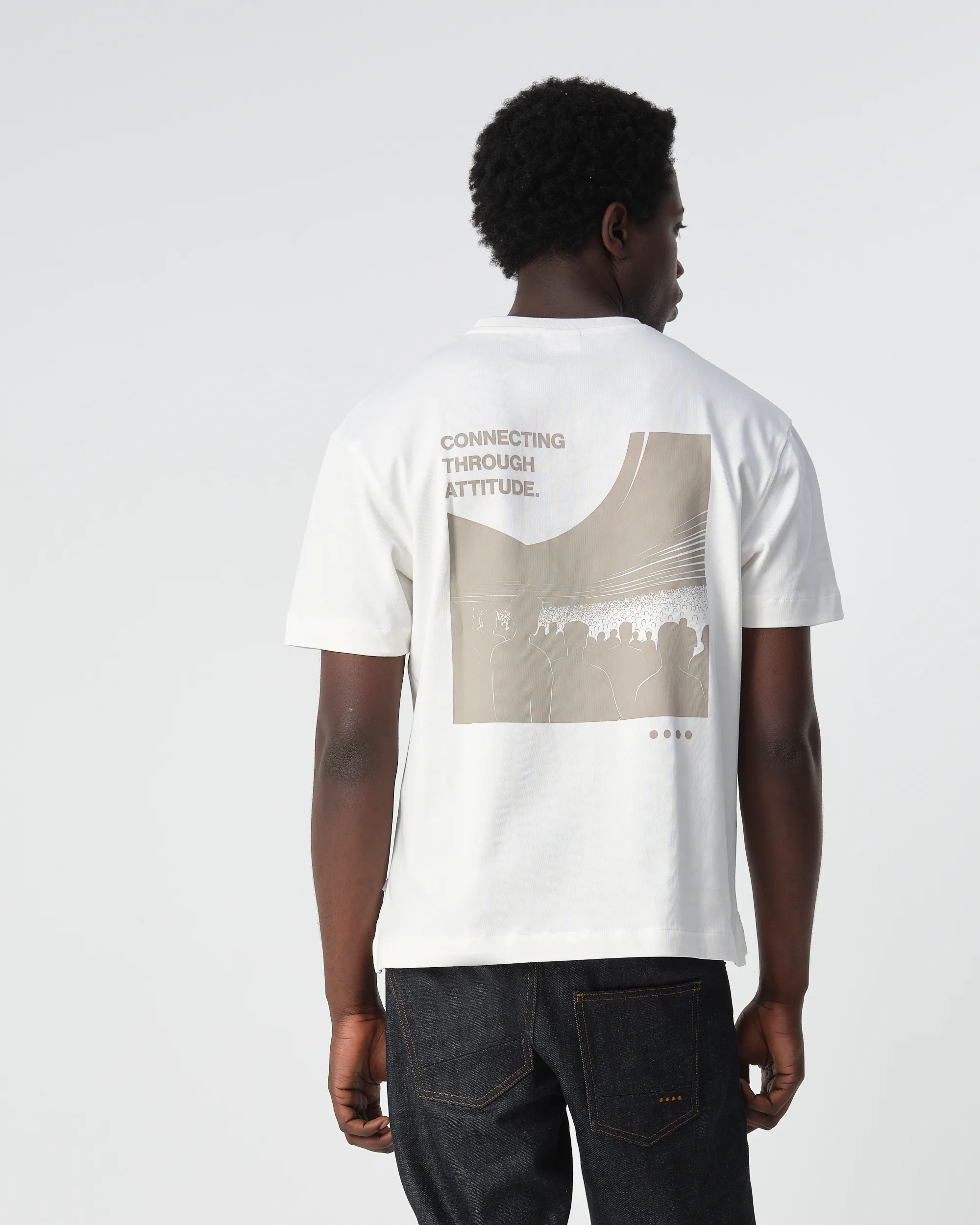 J.C. RAGS Bean T-shirt KM  Coconut milk 099152-001-L