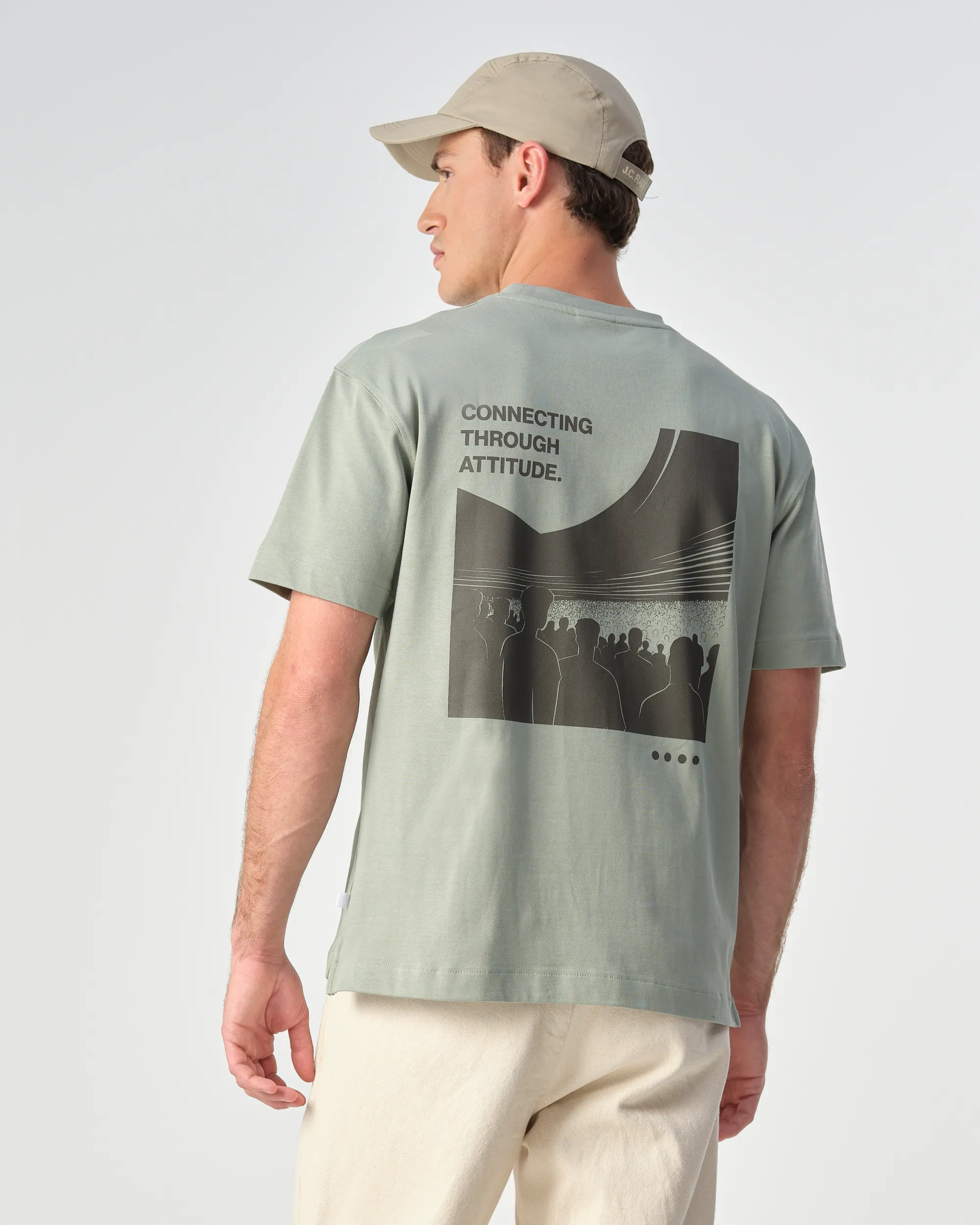 J.C. RAGS Bean T-shirt KM  Iceberg Green 099152-003-L