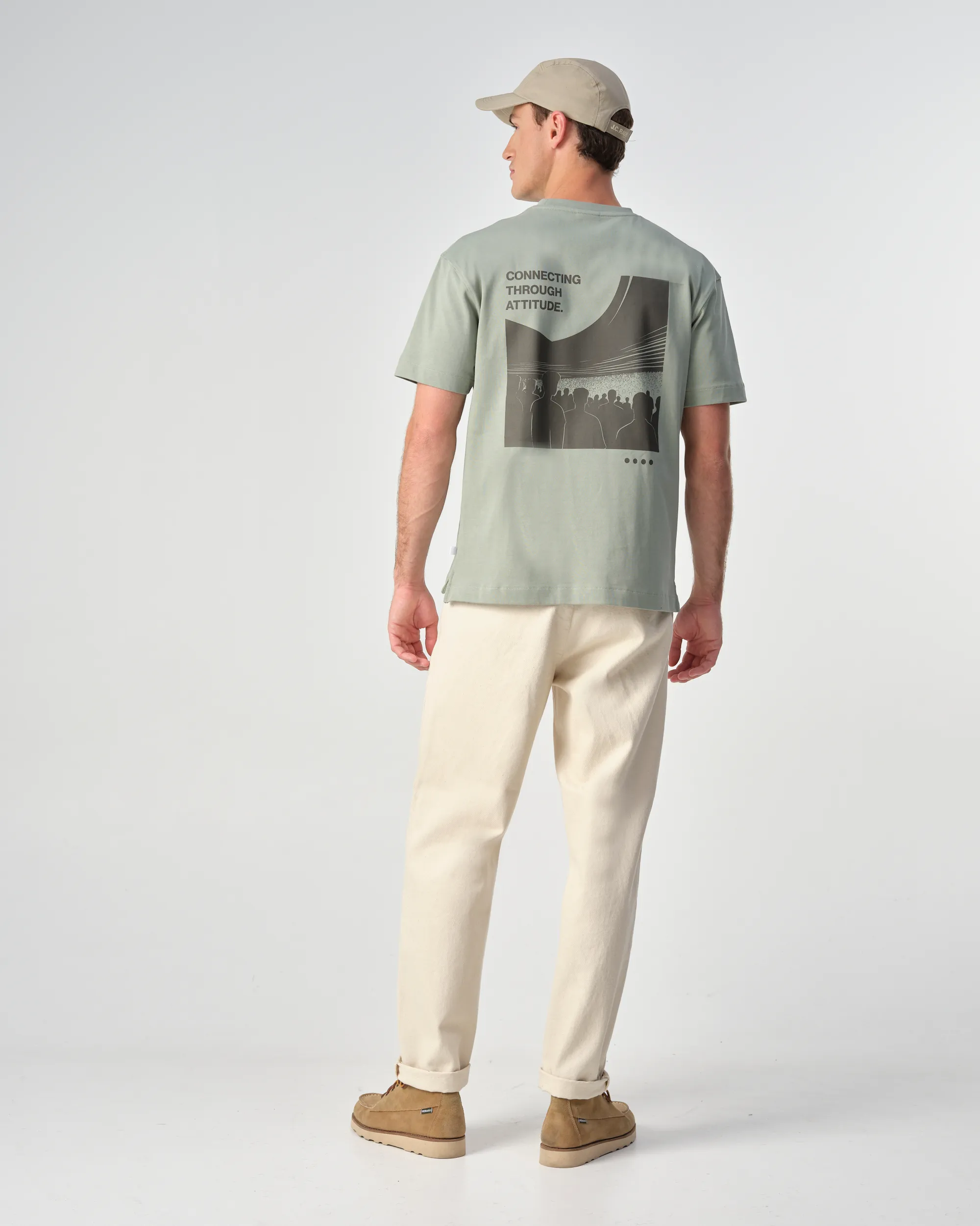 J.C. RAGS Bean T-shirt KM  Iceberg Green 099152-003-L
