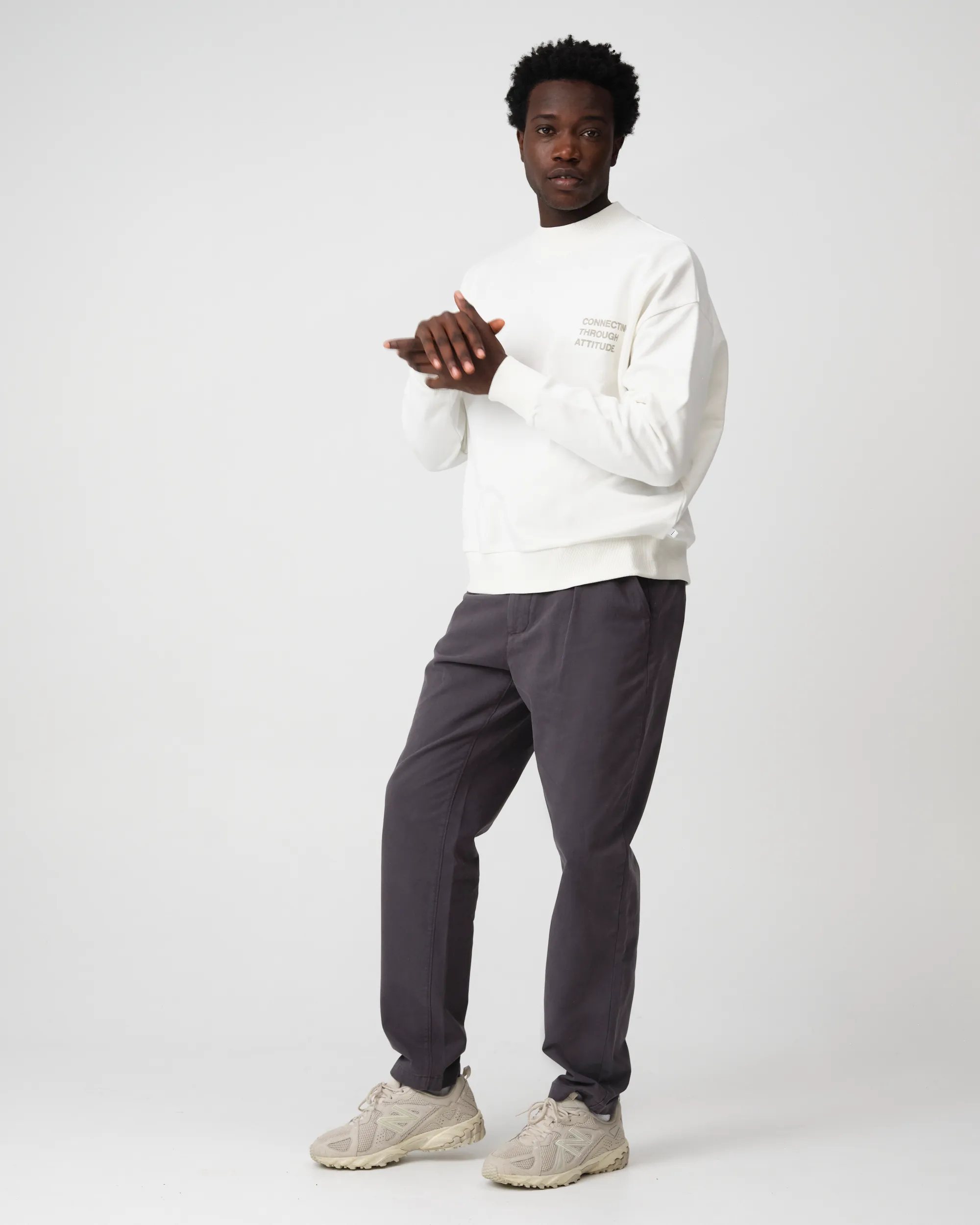 J.C. RAGS - Sweater Anton Coconut milk 099155-001-L