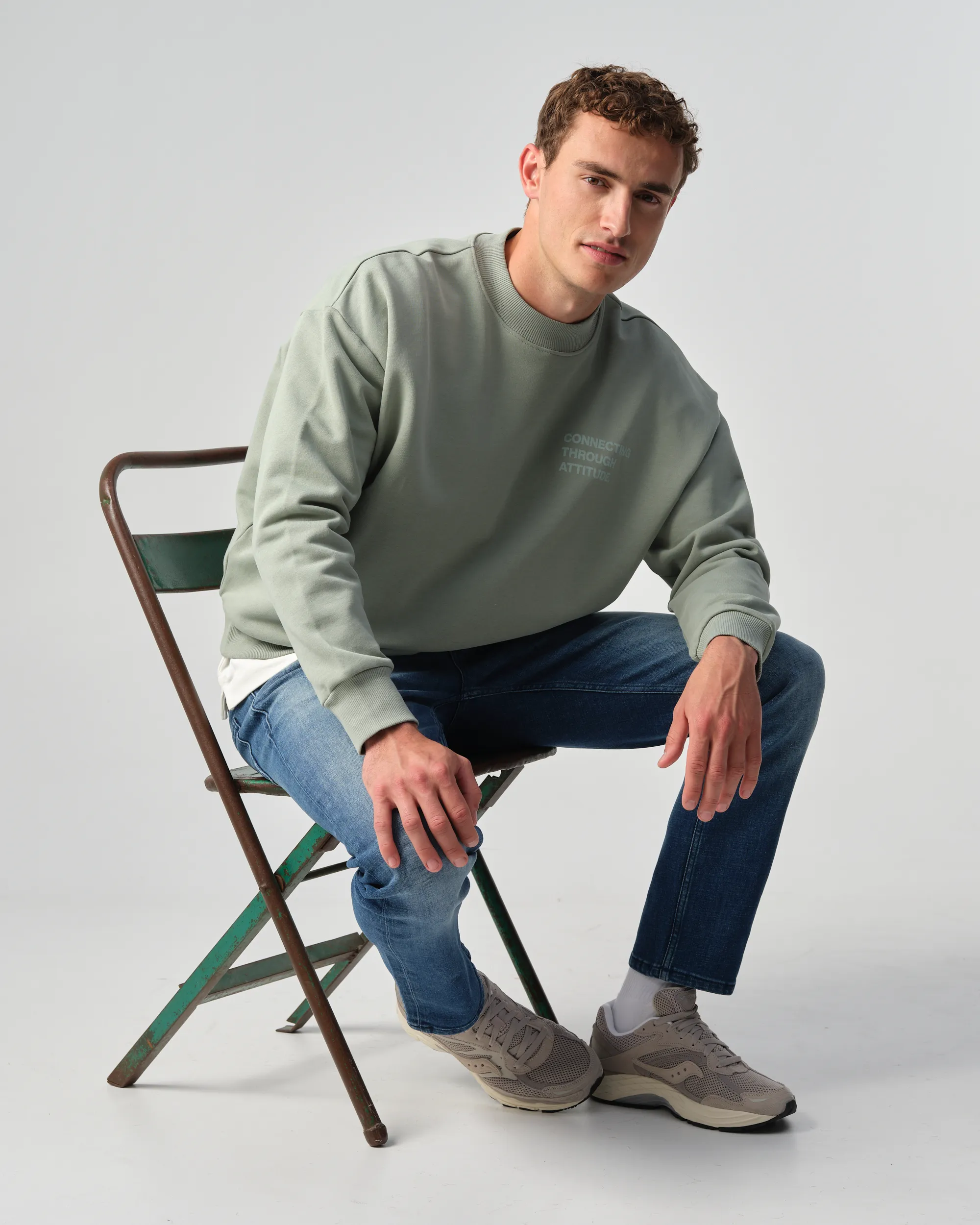 J.C. RAGS - Sweater Anton Iceberg Green 099155-004-L