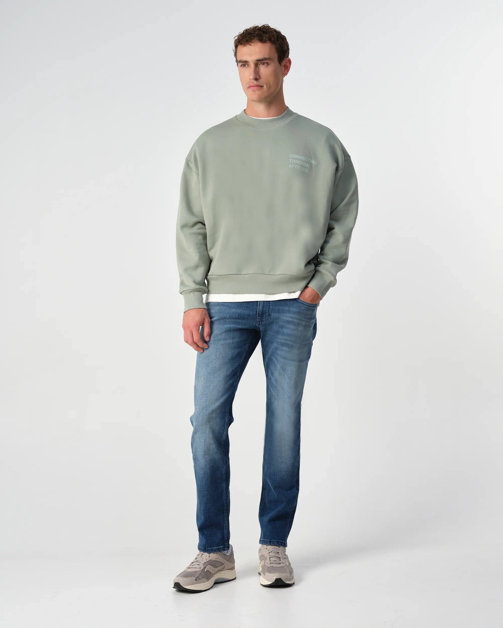 J.C. RAGS - Sweater Anton Iceberg Green 099155-004-L