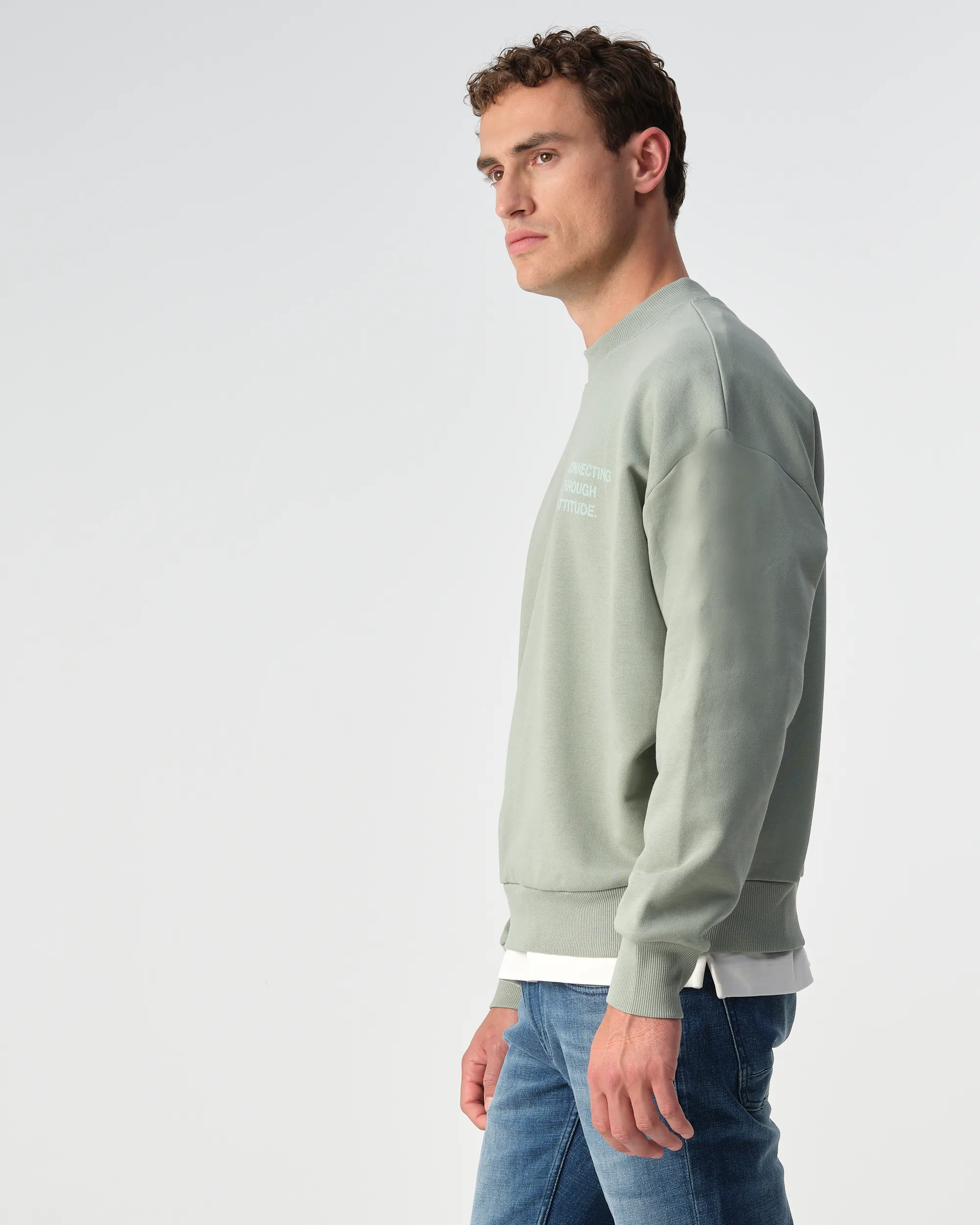 J.C. RAGS - Sweater Anton Iceberg Green 099155-004-L