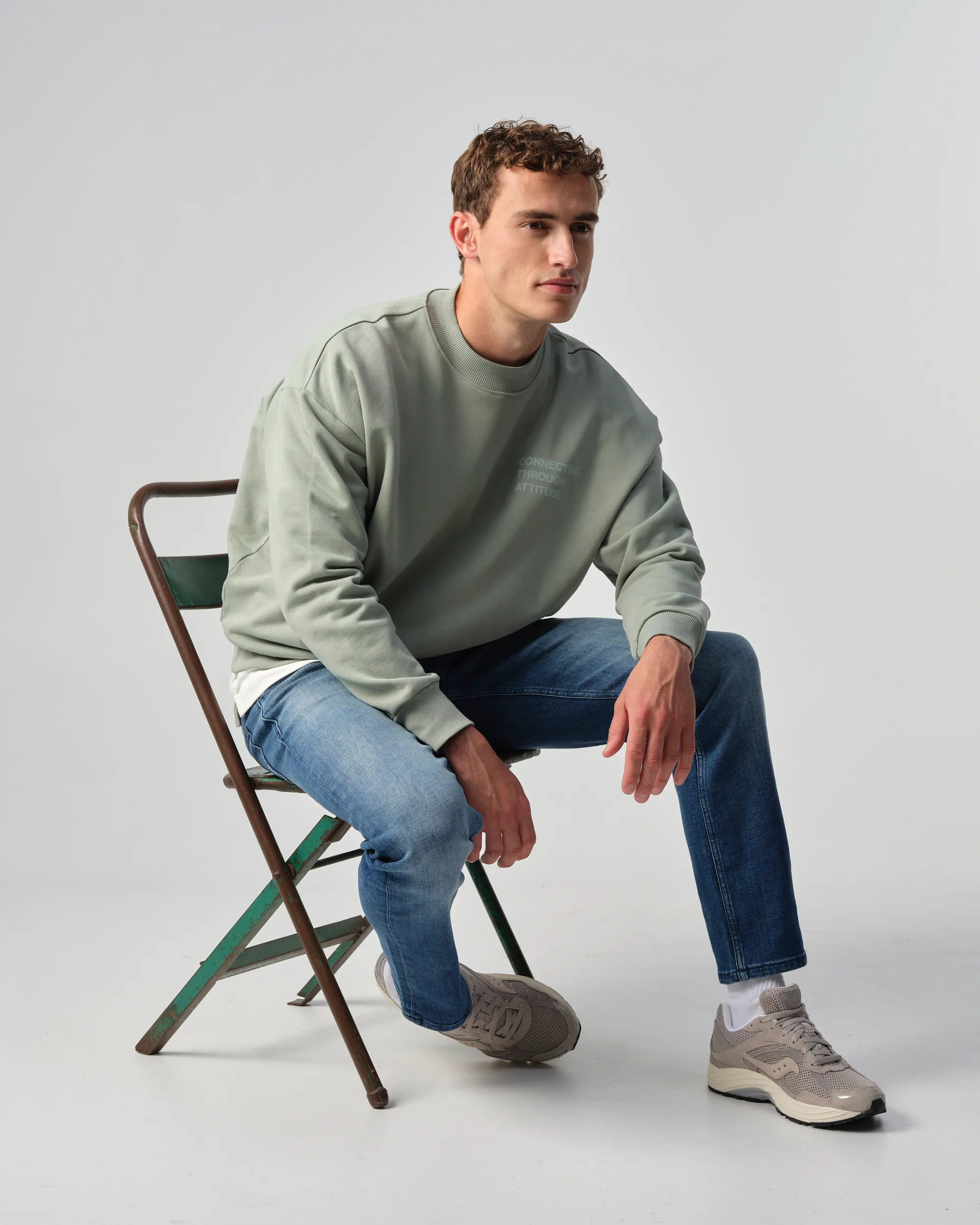 J.C. RAGS - Sweater Anton Iceberg Green 099155-004-L
