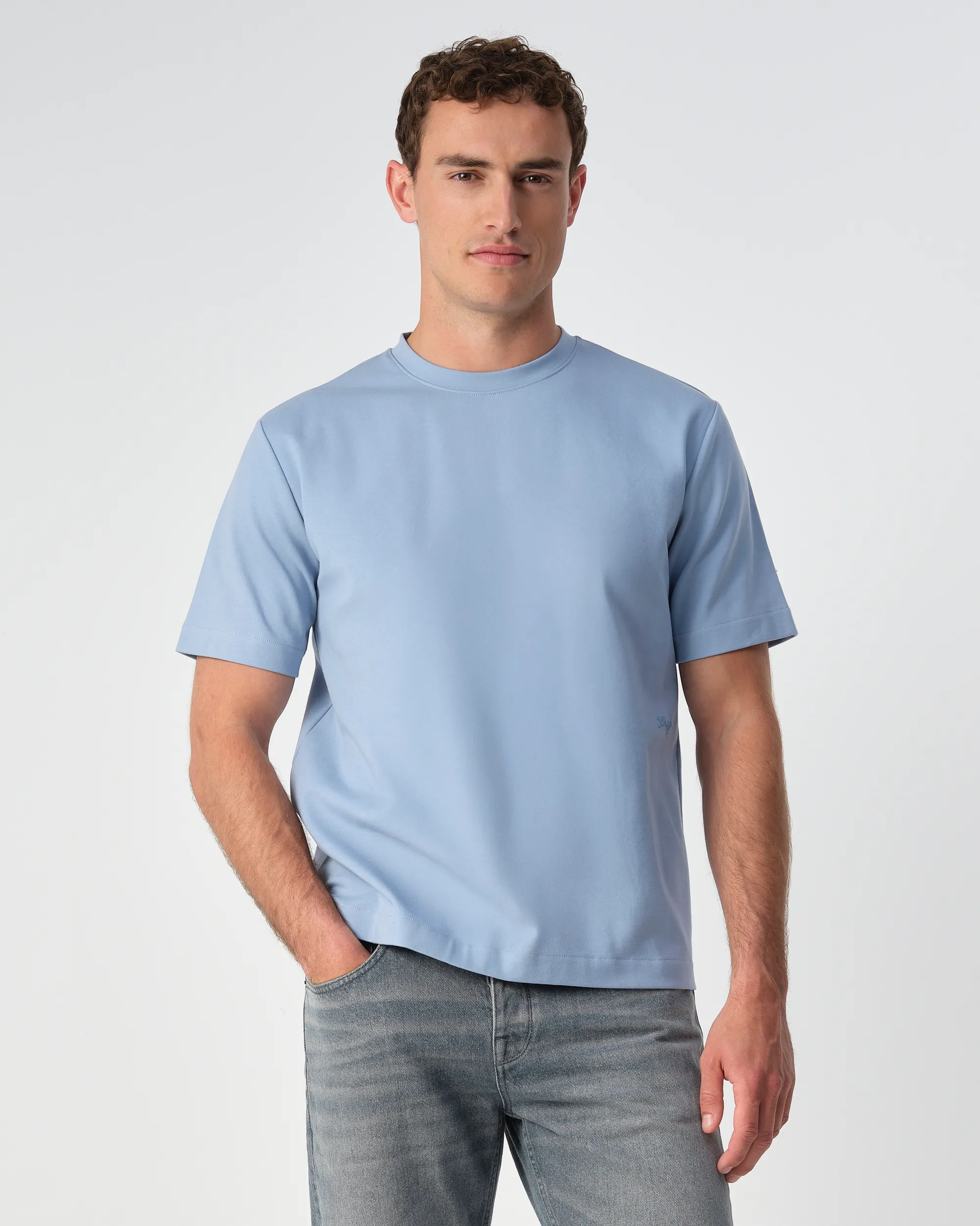 J.C. RAGS - T-shirt KM Ruben Allure Blue 099161-001-L