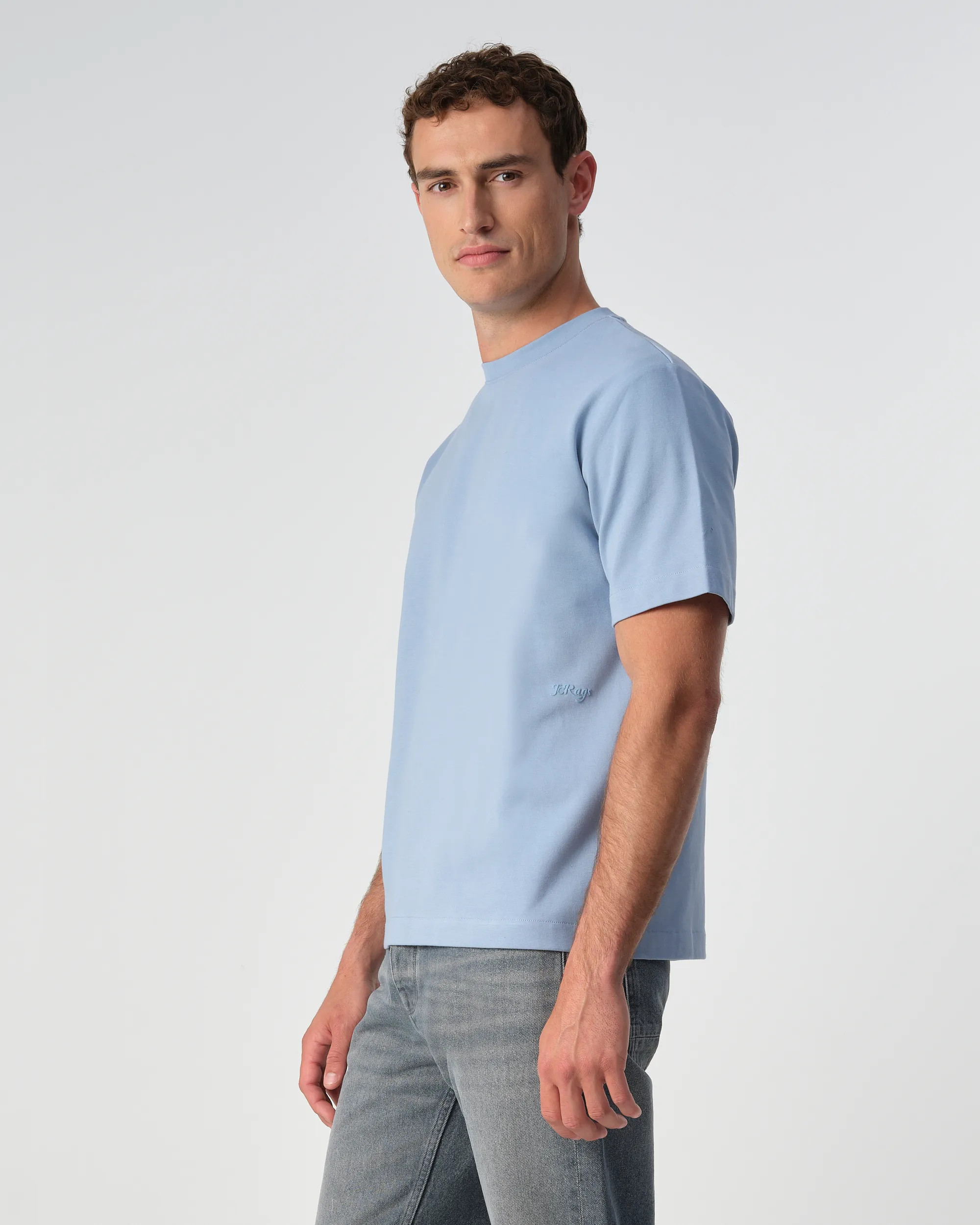J.C. RAGS - T-shirt KM Ruben Allure Blue 099161-001-L