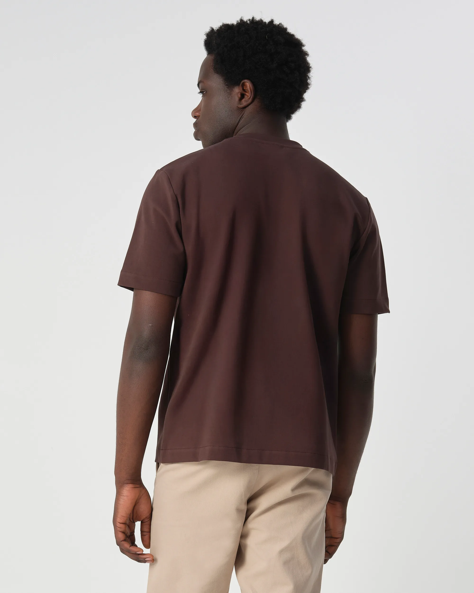 J.C. RAGS - T-shirt KM Ruben Mole dark brown 099161-002-L