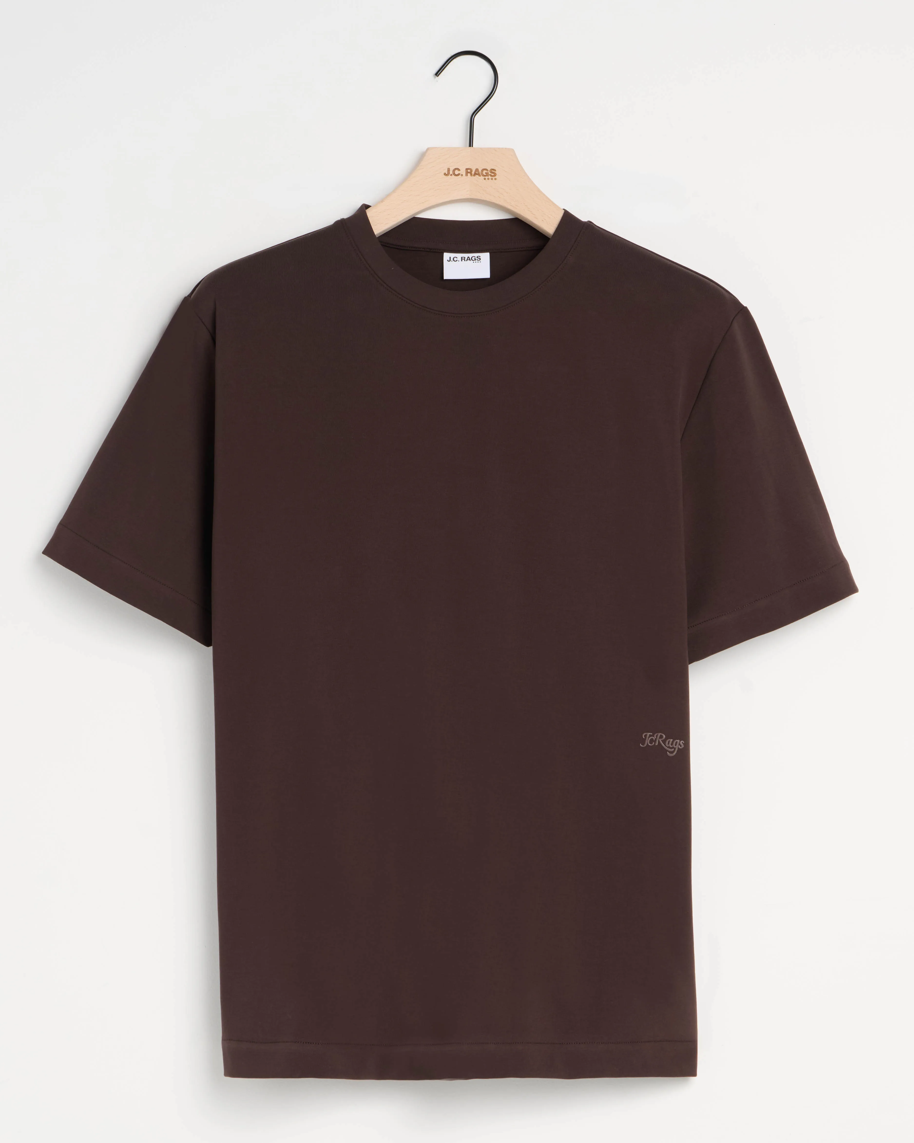 J.C. RAGS - T-shirt KM Ruben Mole dark brown 099161-002-L