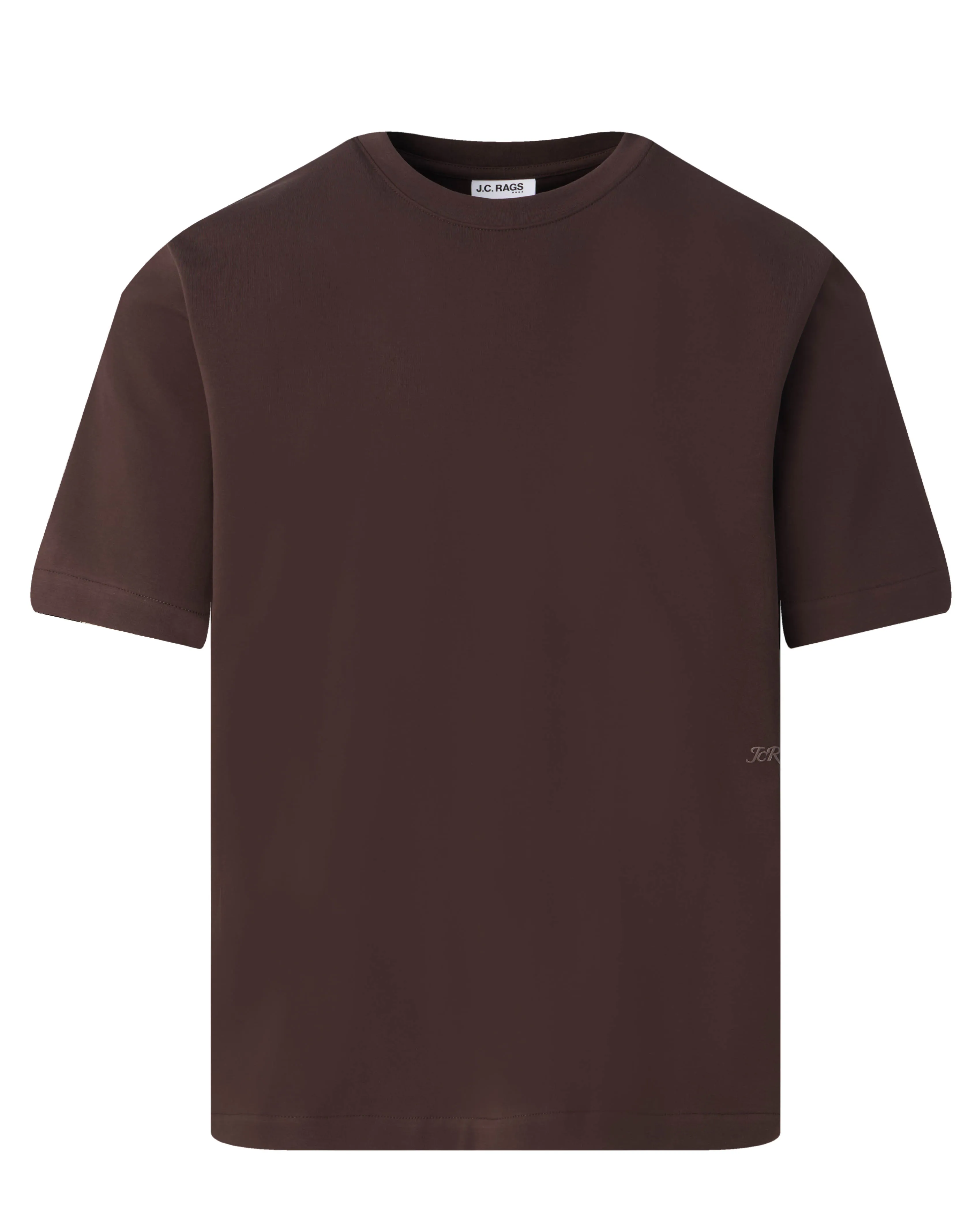 J.C. RAGS - T-shirt KM Ruben Mole dark brown 099161-002-L