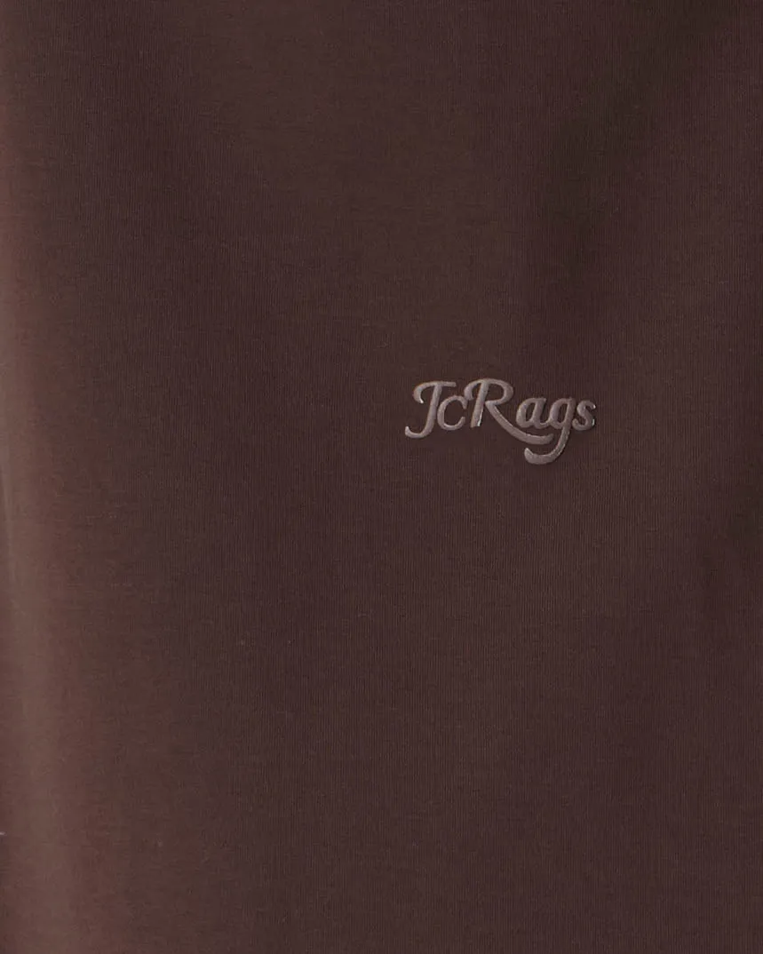J.C. RAGS - T-shirt KM Ruben Mole dark brown 099161-002-L