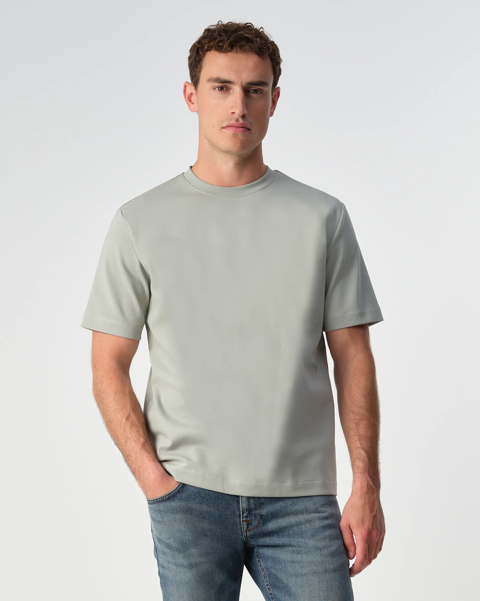 J.C. RAGS - T-shirt KM Ruben Iceberg Green 099161-003-L