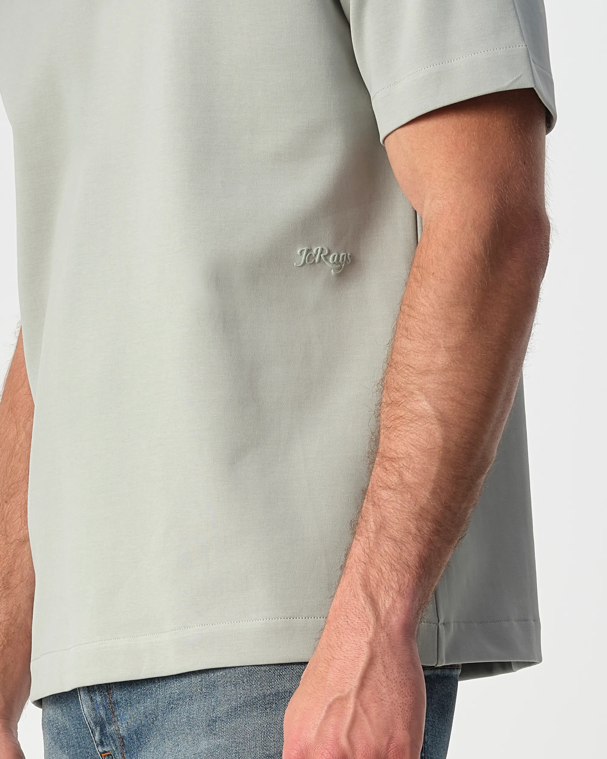 J.C. RAGS - T-shirt KM Ruben Iceberg Green 099161-003-L