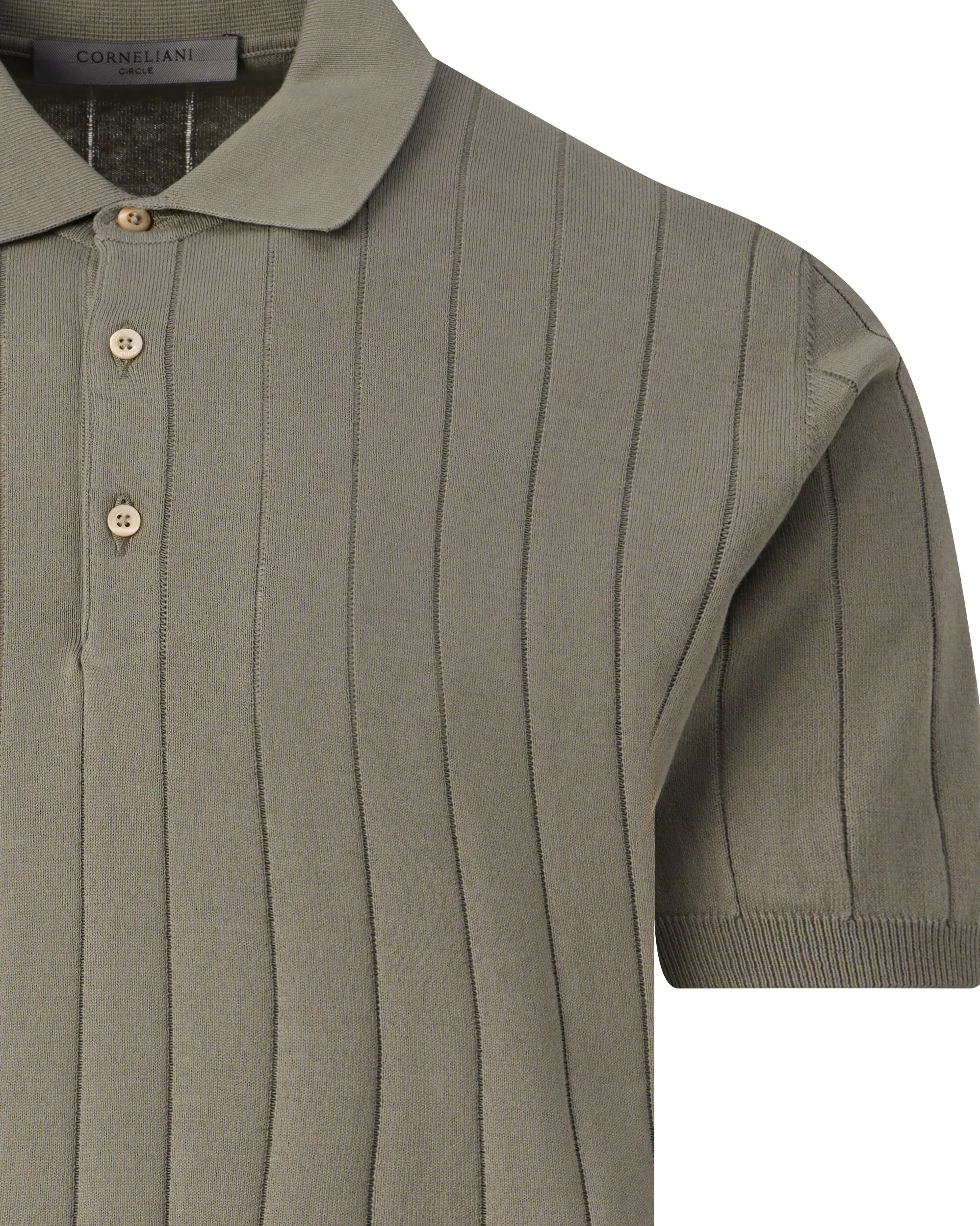 Corneliani Polo KM Groen 099256-001-48